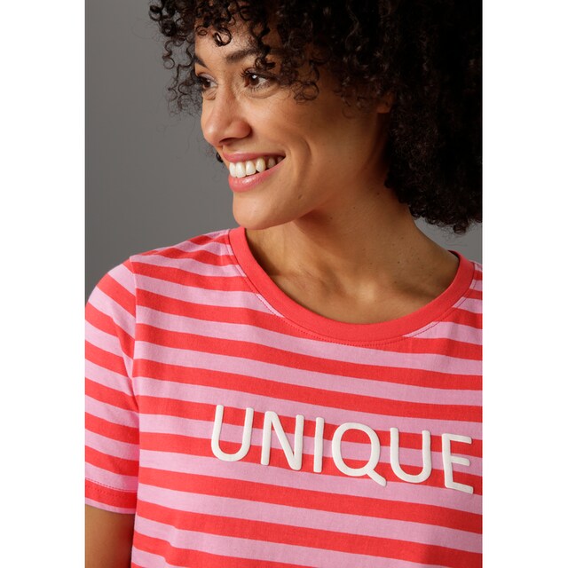 Aniston CASUAL T-Shirt, im Streifen-Dessin und \