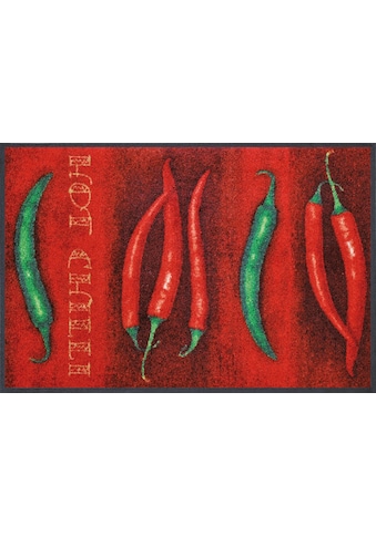 wash+dry by Kleen-Tex Fußmatte »Hot Chili«, rechteckig, 7 mm Höhe, Schmutzfangmatte,... kaufen
