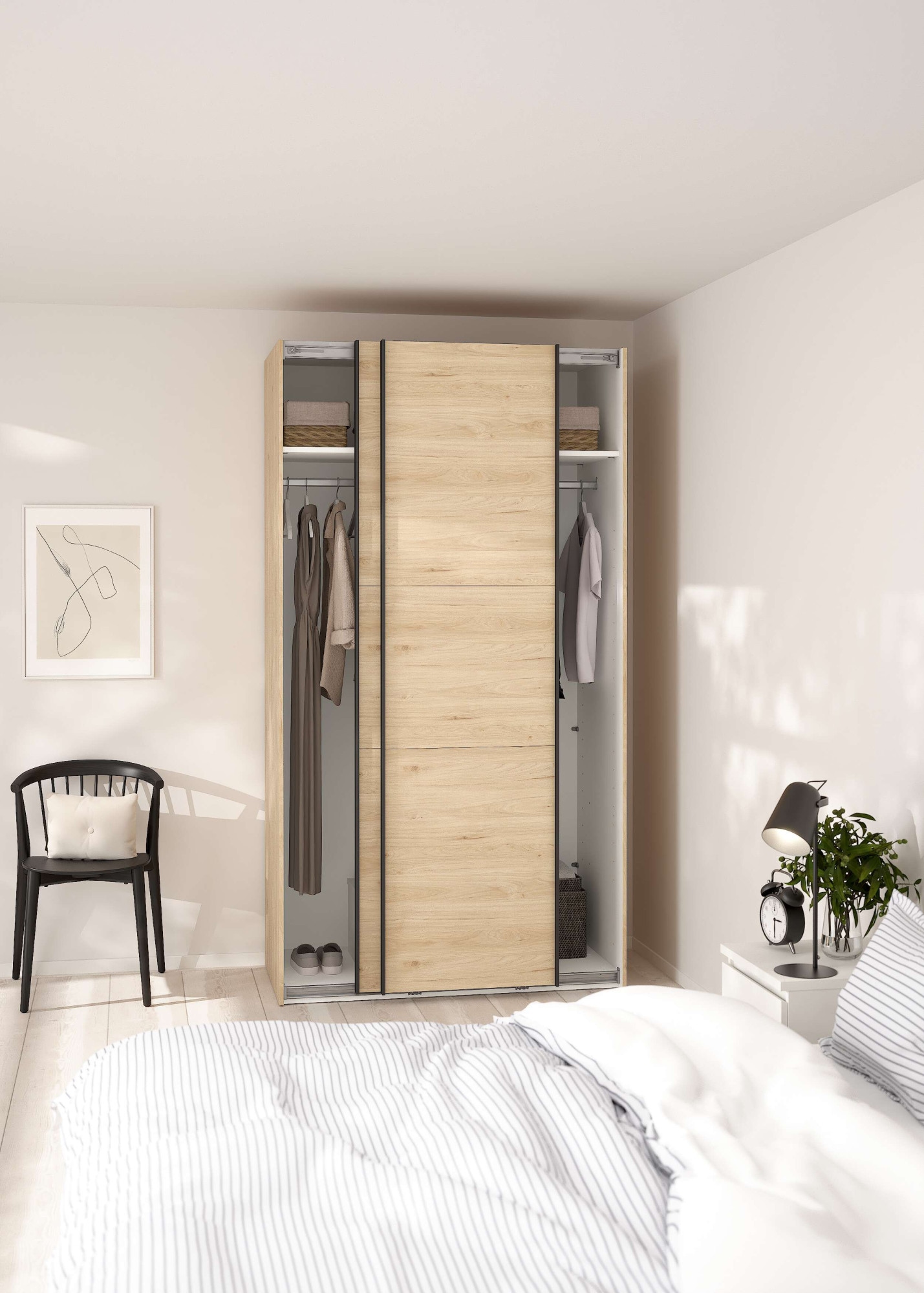 Home affaire Schwebetürenschrank »Como, Kleiderschrank, Schlafzimmerschrank«