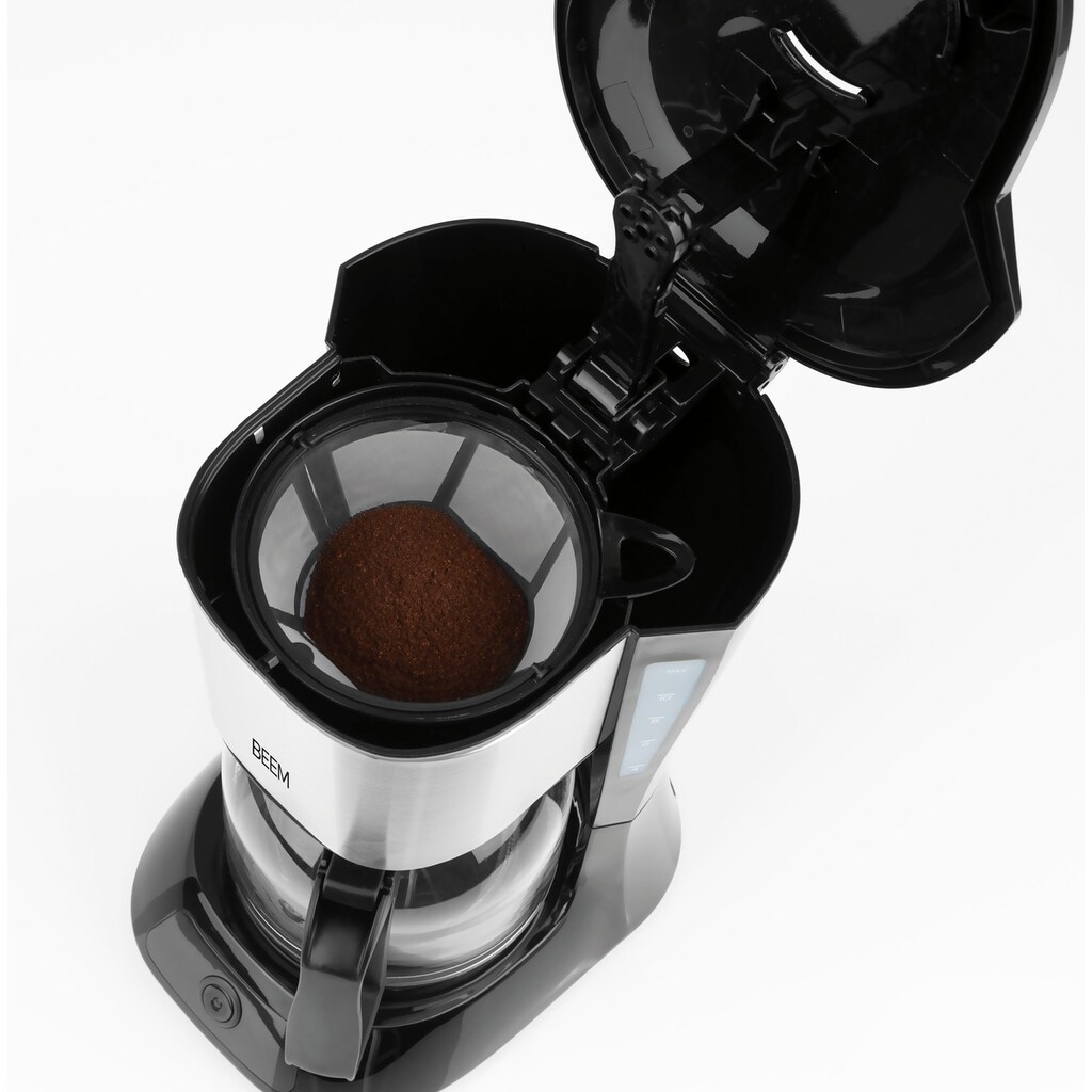 BEEM Filterkaffeemaschine »Fresh-Aroma-Pure Glas«, 1,25 l Kaffeekanne, Permanentfilter