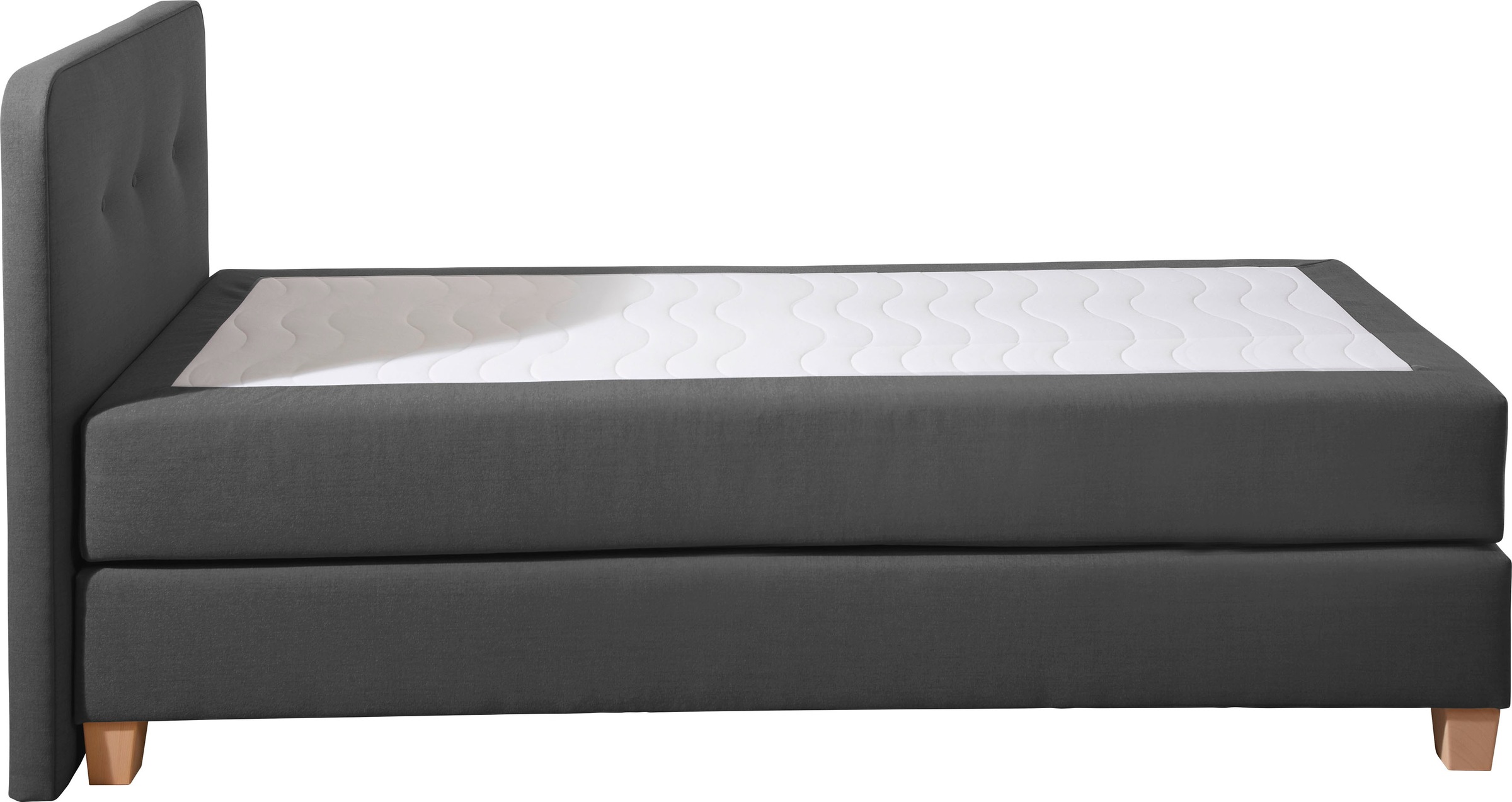 Home affaire Boxspringbett »Fargo« inkl. Topper, in 3 Matratzenarten, in Samt- oder Strukturstoff