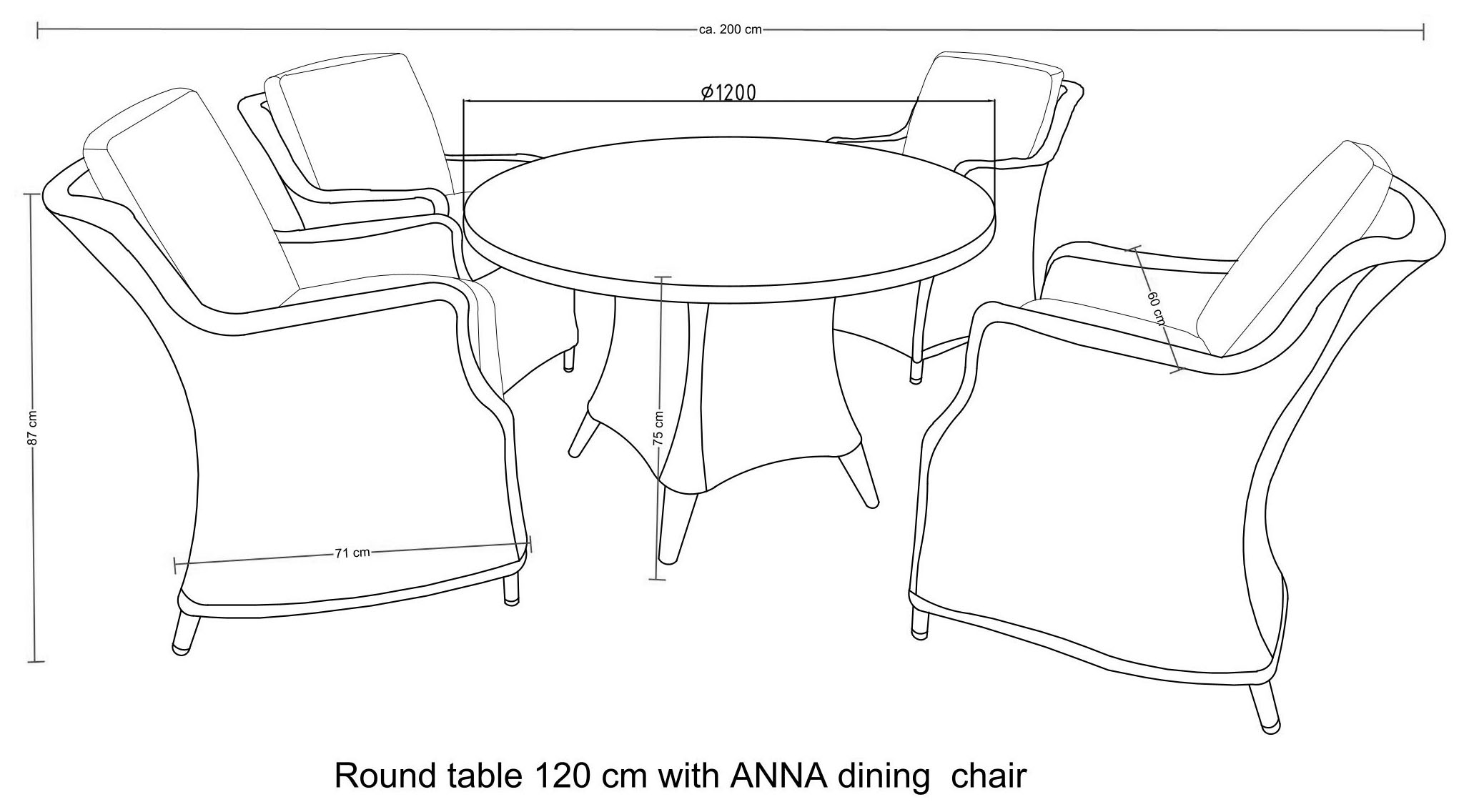 Destiny Garten-Essgruppe »LUNA«, (13 tlg., 4x Sessel, 1x Tisch, inkl. Auflagen), Aluminium, Polyrattan