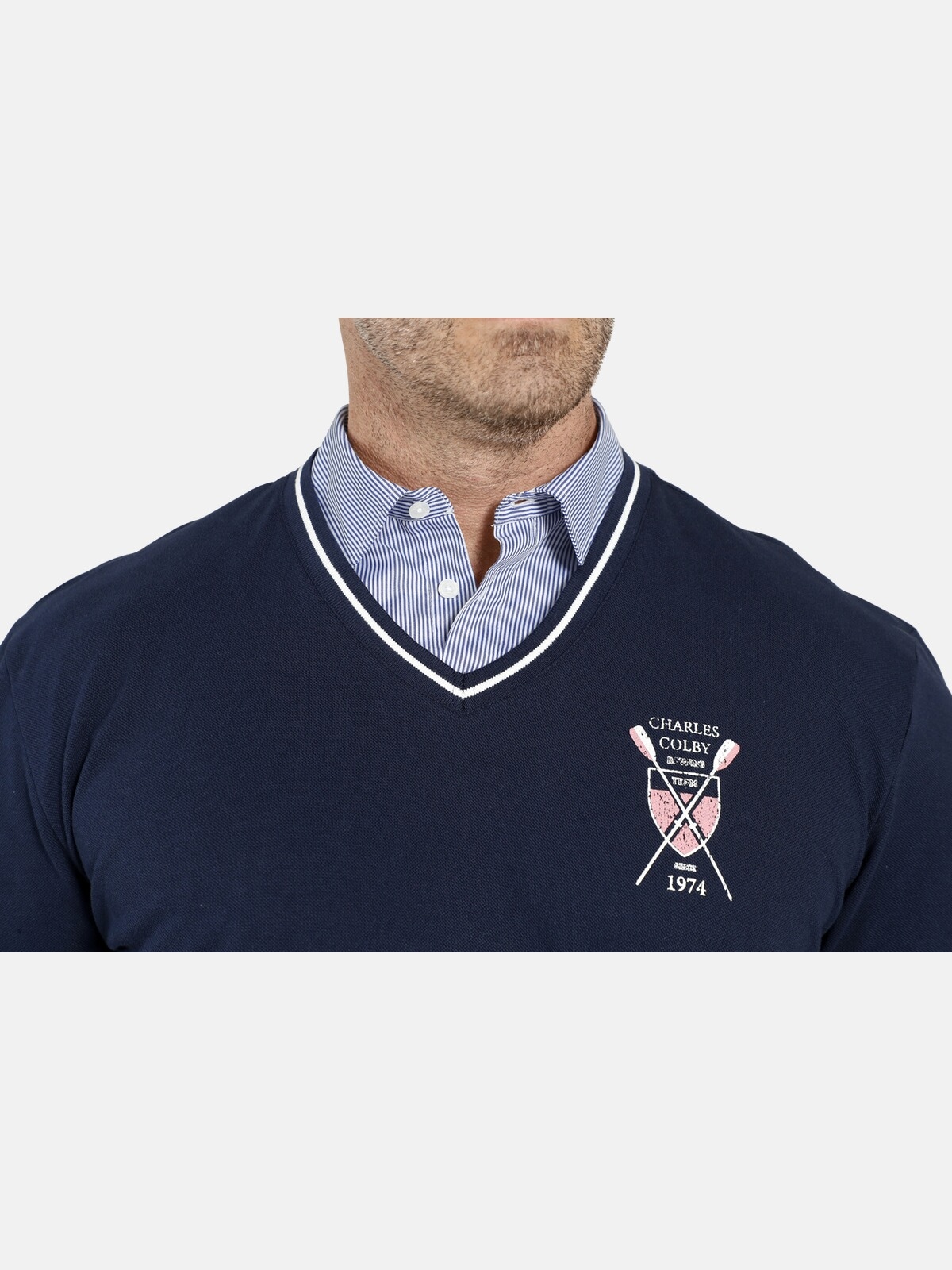 Charles Colby Poloshirt »Poloshirt EARL WILLERS«, (1 tlg.), mit Business-Kragen
