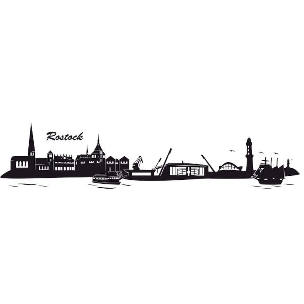 Wall-Art Wandtattoo »Hansa Rostock Skyline mit Logo«, (1 St.)