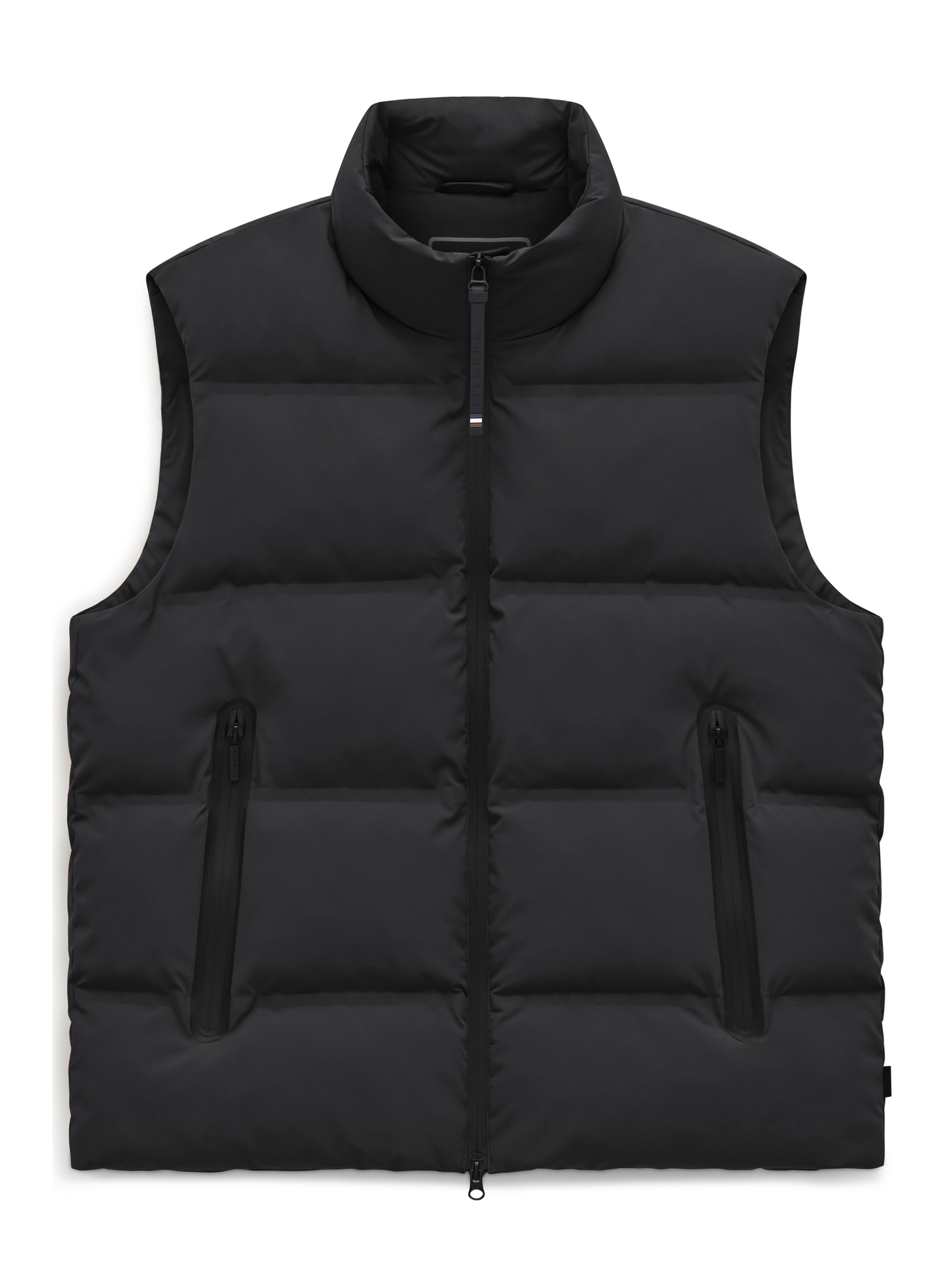 bugatti Strickweste »Regular Fit« Regular Fit Stretch Steppweste Stehkragen