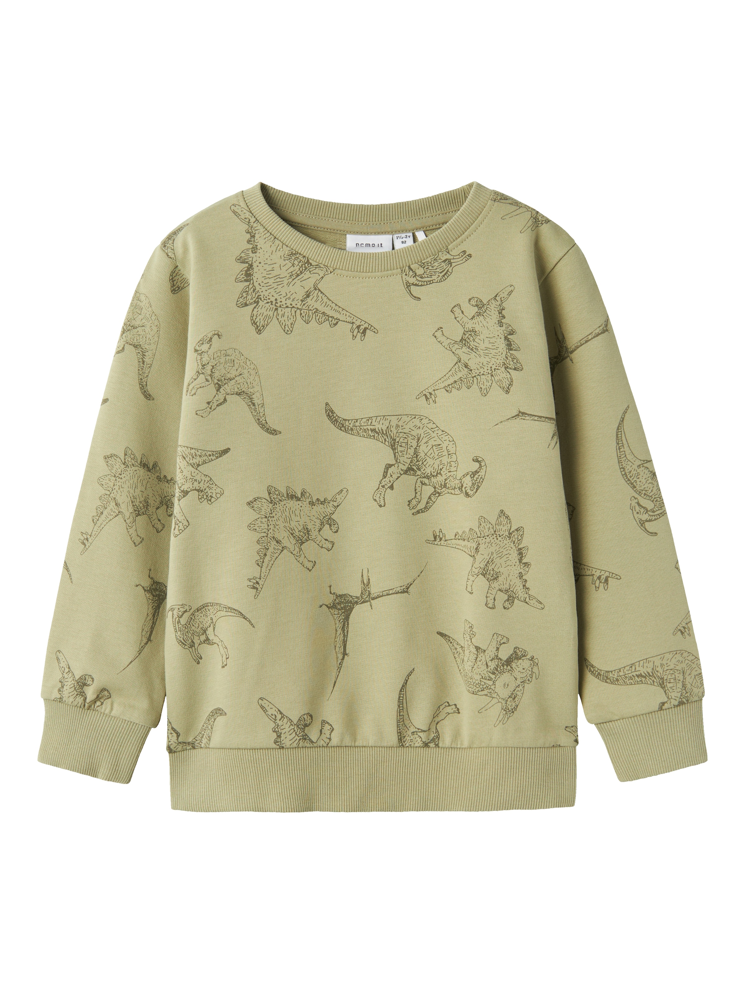 Name It Sweatshirt »NMMVARON für Jungen mit Alloverprint und Rippbündchen«, bedruckt, casual, regular fit, Baumwolle, Rundhals