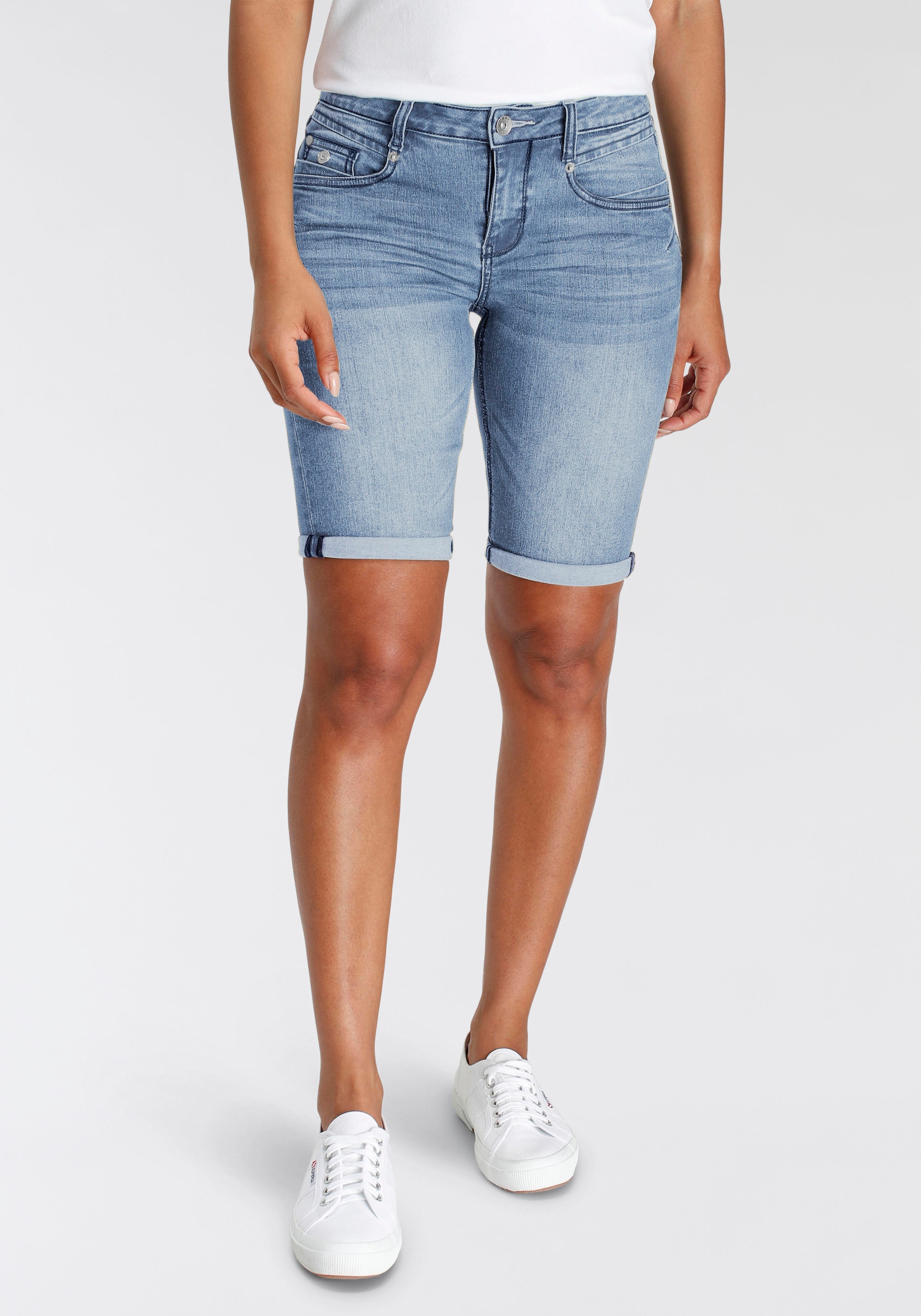 H.I.S Jeansshorts »duffyHS«, ökologische, wassersparende Produktion durch Ozon Wash