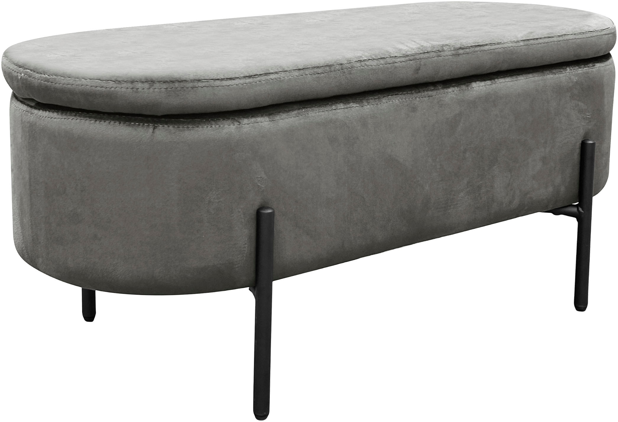 byLIVING Sitzbank »NOVA« Samt, mit Stauraum/Truhe, Innenmaß Truhe 26,5 x 83cm, Höhe: 19 cm