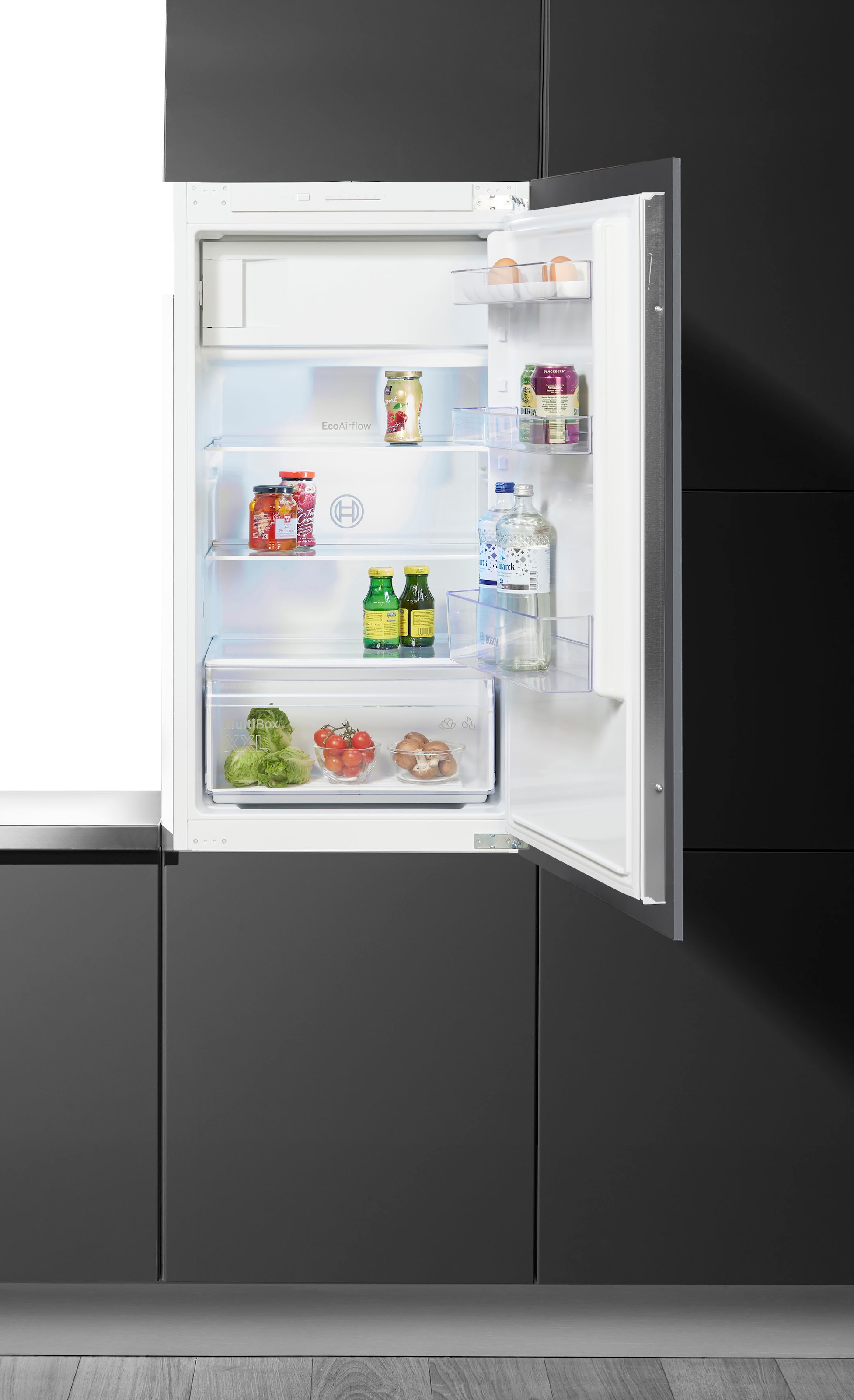 BOSCH Einbaukühlschrank Serie 2 "KIL32NSE0" 102,1 cm hoch 54,1 cm breit Multi Box XXL: extragroße Schublade für Obst und Gemüse