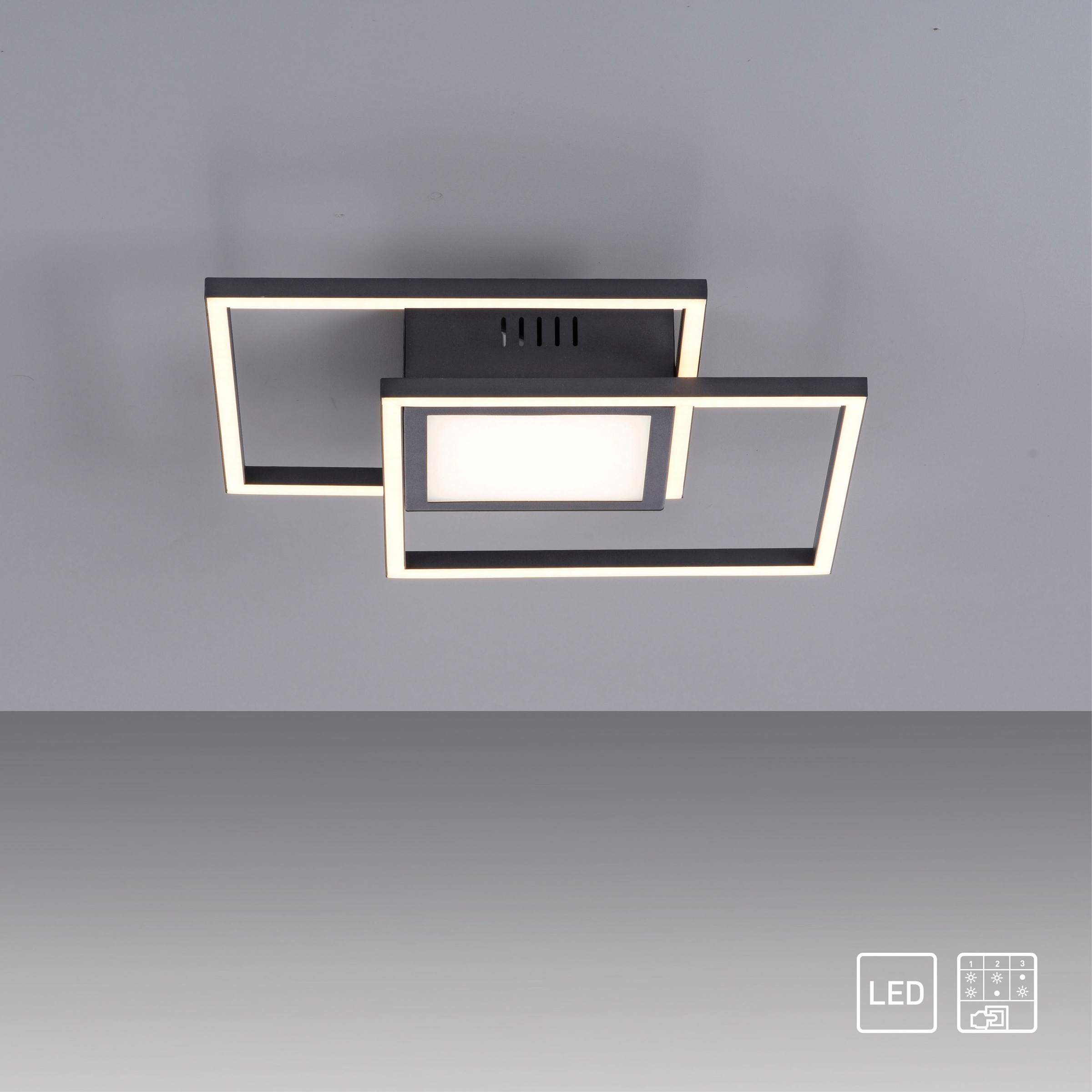 JUST LIGHT Deckenleuchte »ASMIN«, 1 flammig, Leuchtmittel LED-Board | LED fest integriert