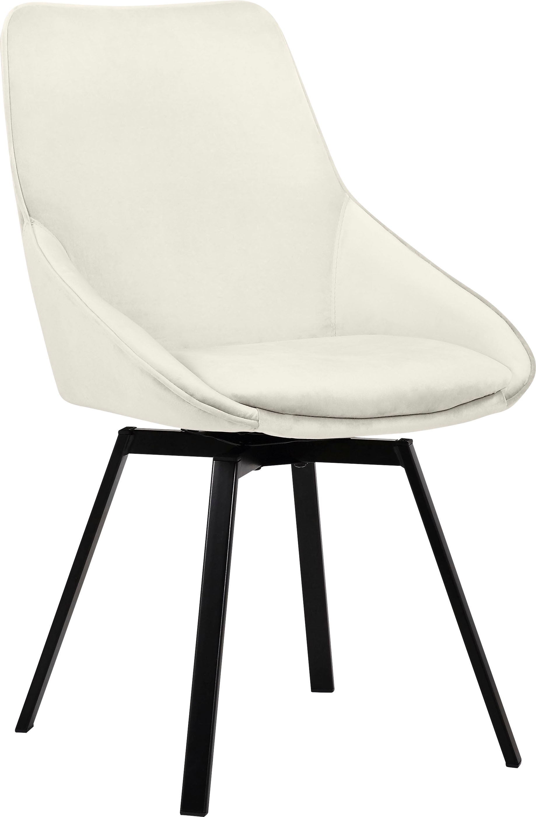 INOSIGN Esszimmerstuhl »Merisa«, (Set), Luxus-Microfaser, 2er-Set mit gepolstertem Sitz und Rückenlehne, Drehstuhl