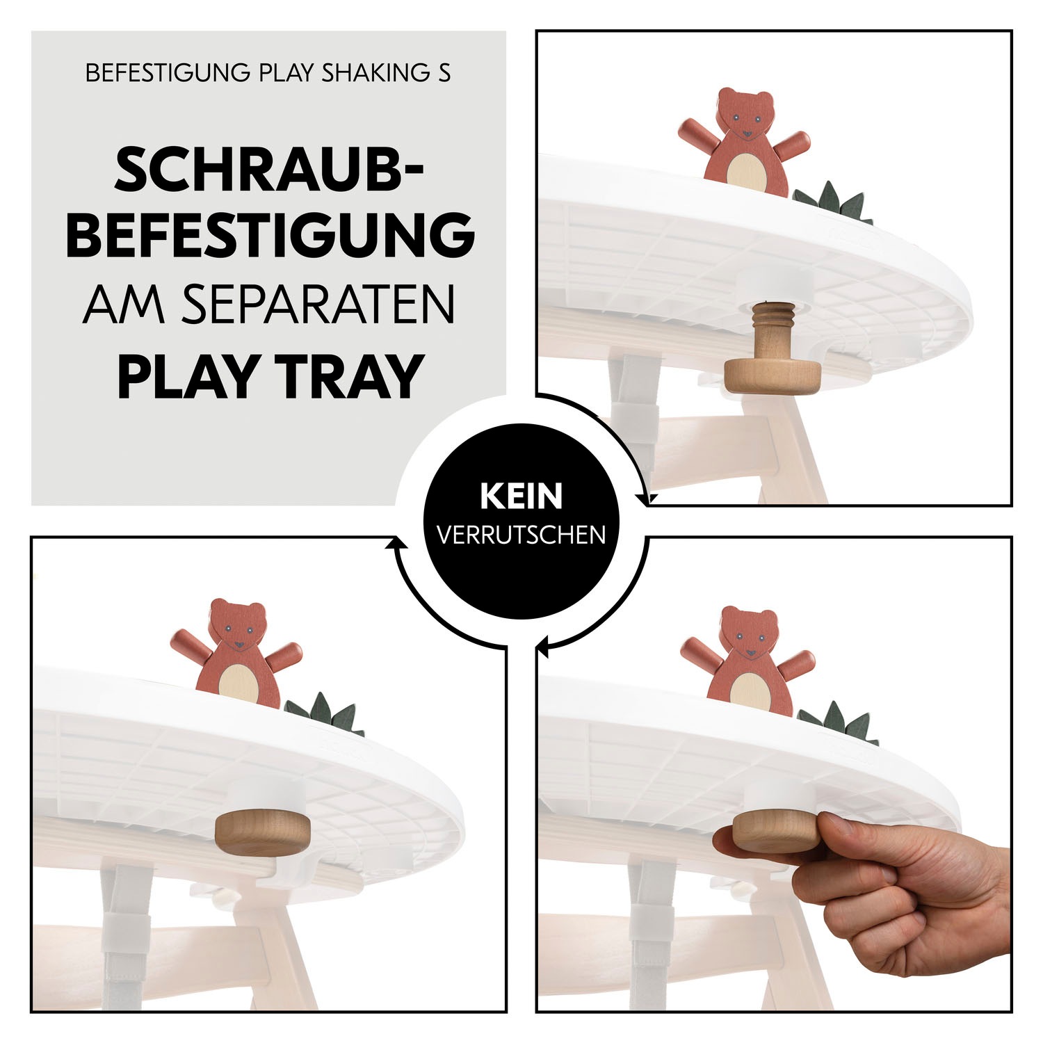 Hauck Greifspielzeug »Play Shaking S Bear«, FSC® - schützt Wald - weltweit