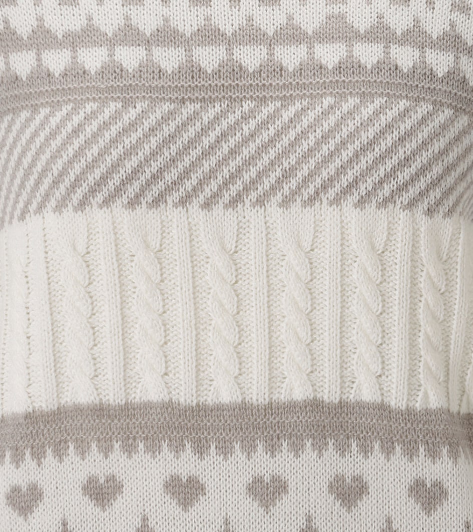 Aniston CASUAL Strickpullover im trendigen Muster-Mix