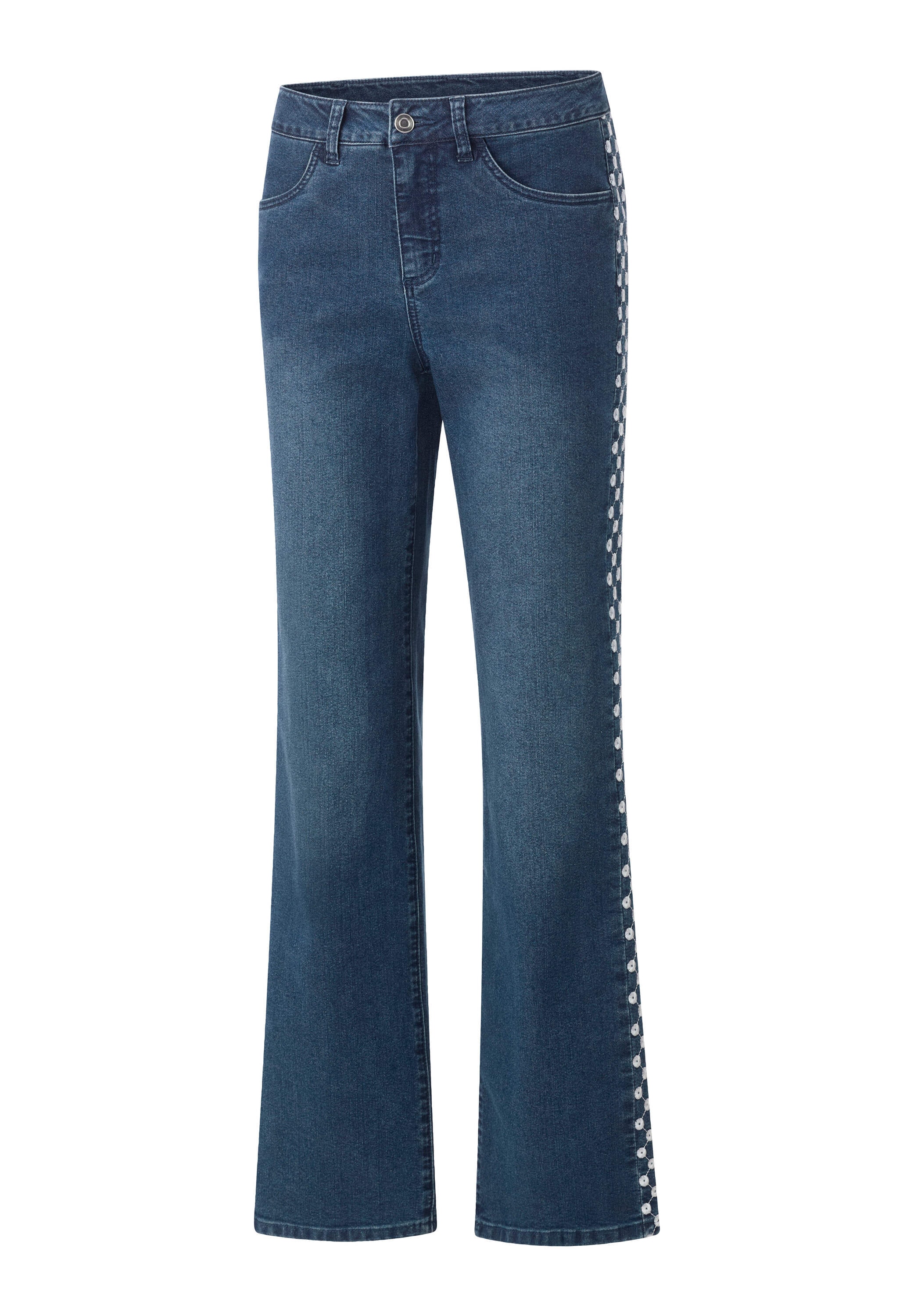 Sieh an! Bequeme Jeans »Jeans Jeans mit Lochstickerei«