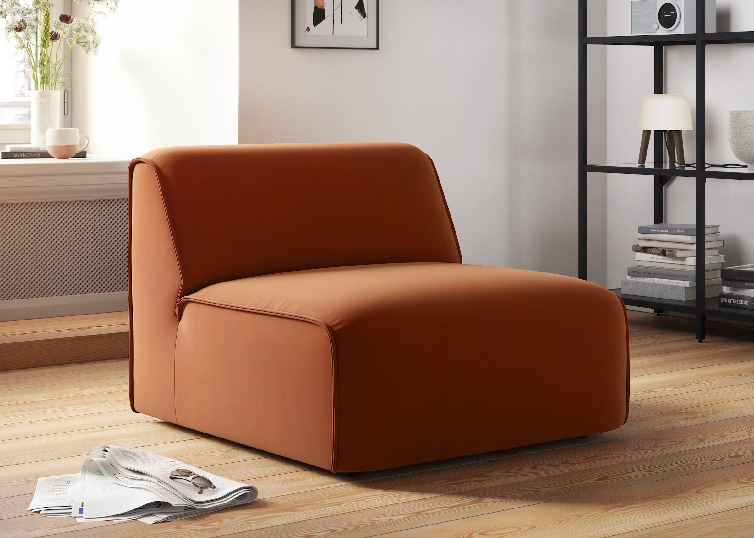 RAUM.ID Sessel »Merid Sofa-Mittelelement, Maße B/T/H: 84/97/46 cm«, als Modul oder separat verwendbar, für individuelle Zusammenstellung
