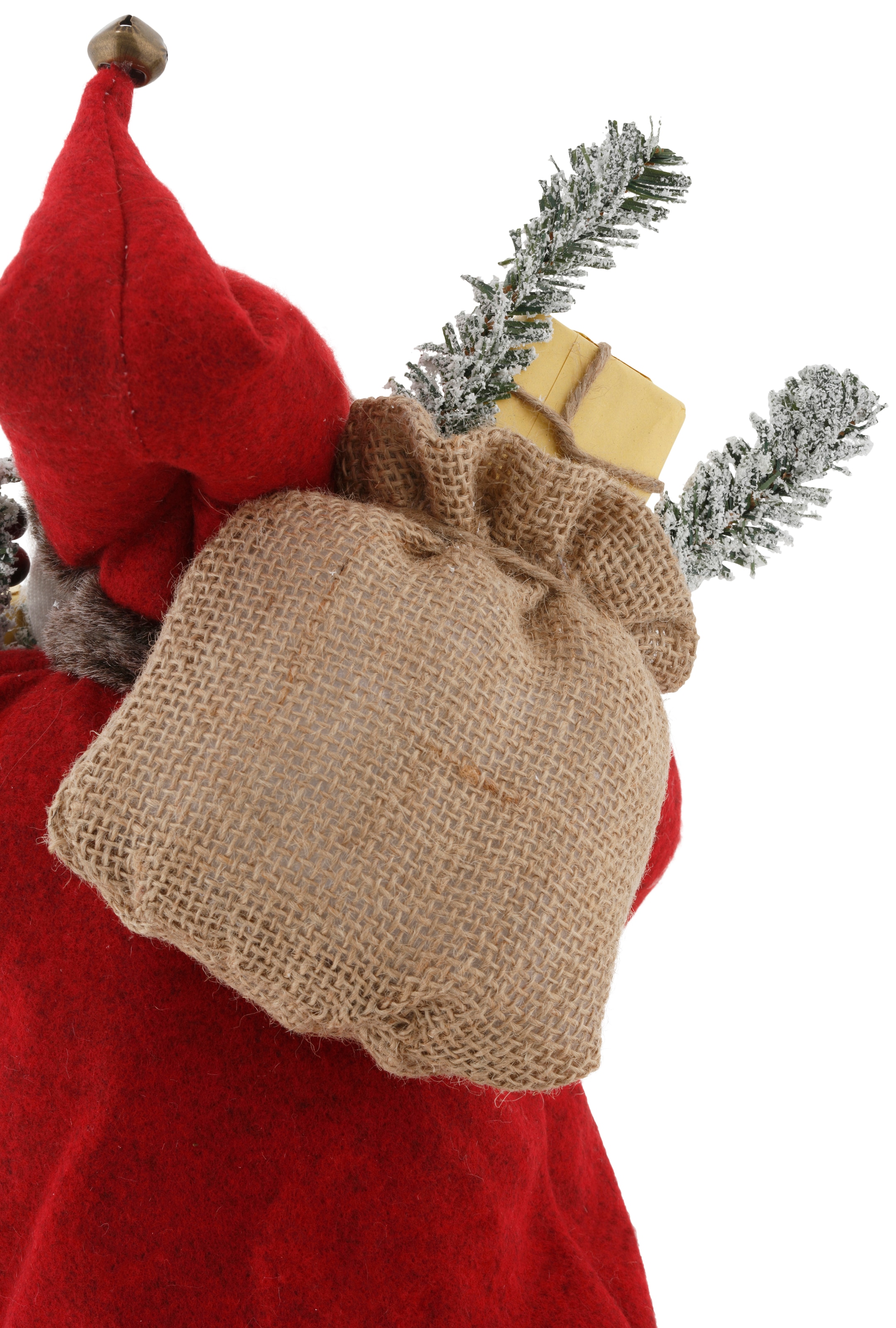 my home Weihnachtsmann »Weihnachtsdeko rot«, mit Sack und Geschenken, Höhe  ca. 45,5 cm