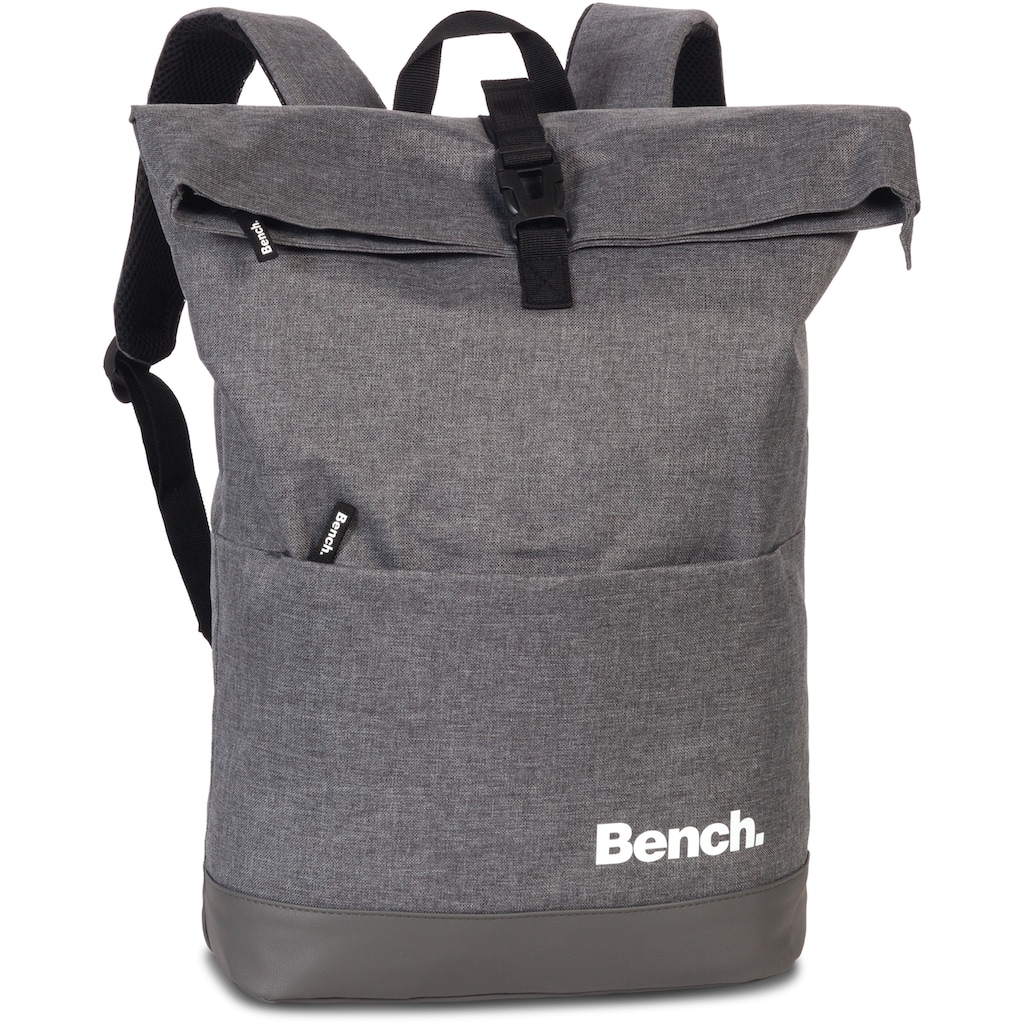 Bench. Laptoprucksack »Roll-Top, dunkelgrau«