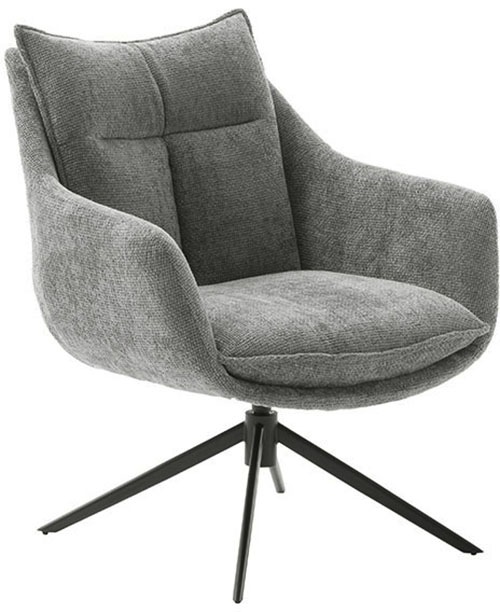 MCA furniture Loungesessel »PARKER Drehstuhl mit Armlehnen«, (Set, 2 St.), 360° drehbar mit Nivellierung