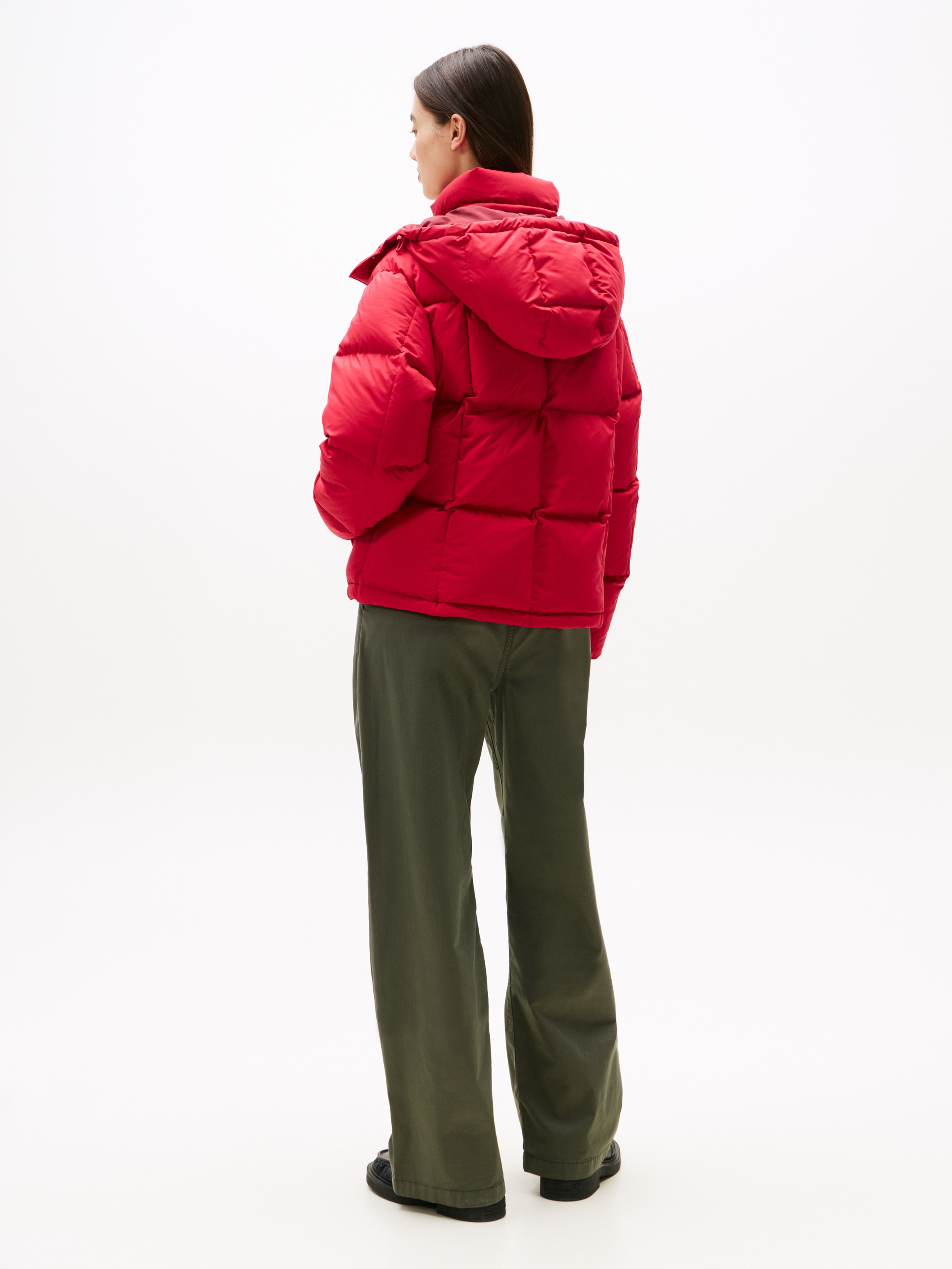 Tommy Jeans Steppjacke »TJW ALASKA GRID DOWN JACKET EXT« mit Kapuze