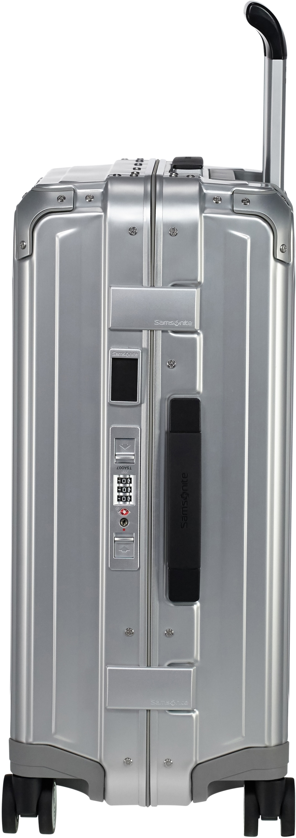 Samsonite Hartschalen-Trolley »LITE-BOX ALU«, 4 Rollen, Hartschalenkoffer Premium-Aluminium Großer-Koffer TSA-Zahlenschloss