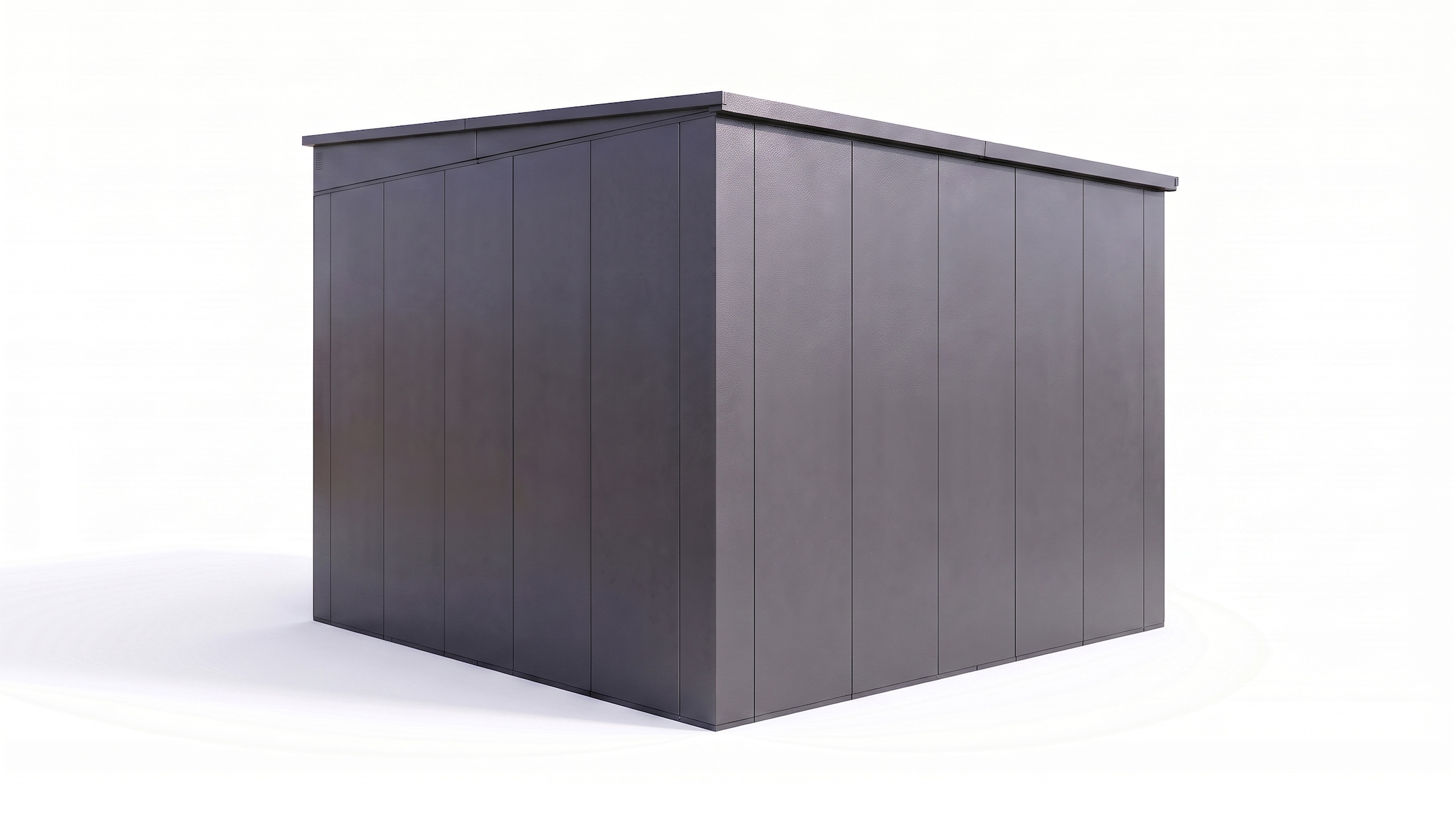 weka Gerätehaus »Gary Gr. 9, aus Metall mit Holzoptik, anthrazit« aus pulverbeschichtetem, verzinktem Stahl