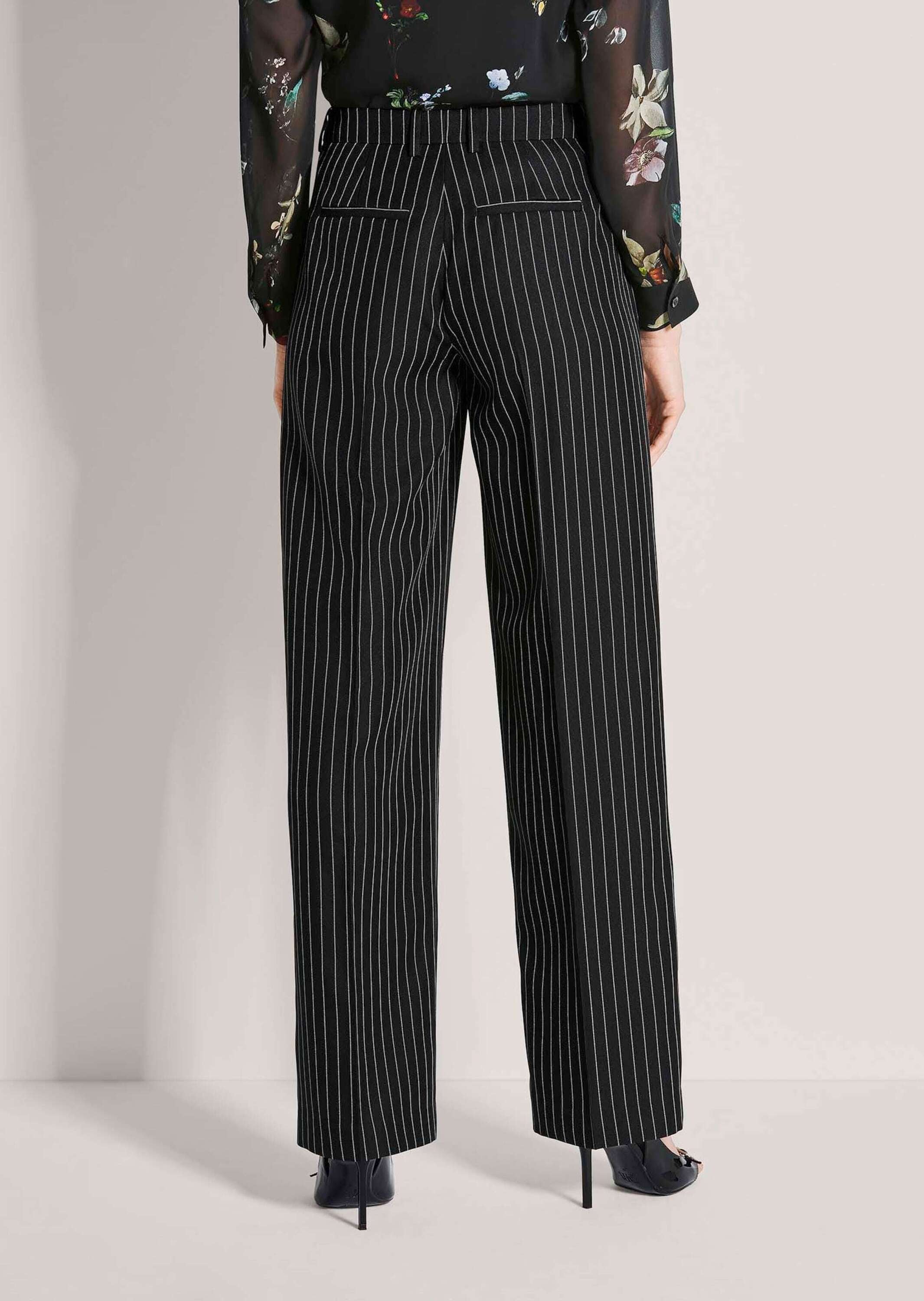 MADELEINE Stoffhose »Jerseyhose Bügelfaltenhose mit Nadelstreifen«