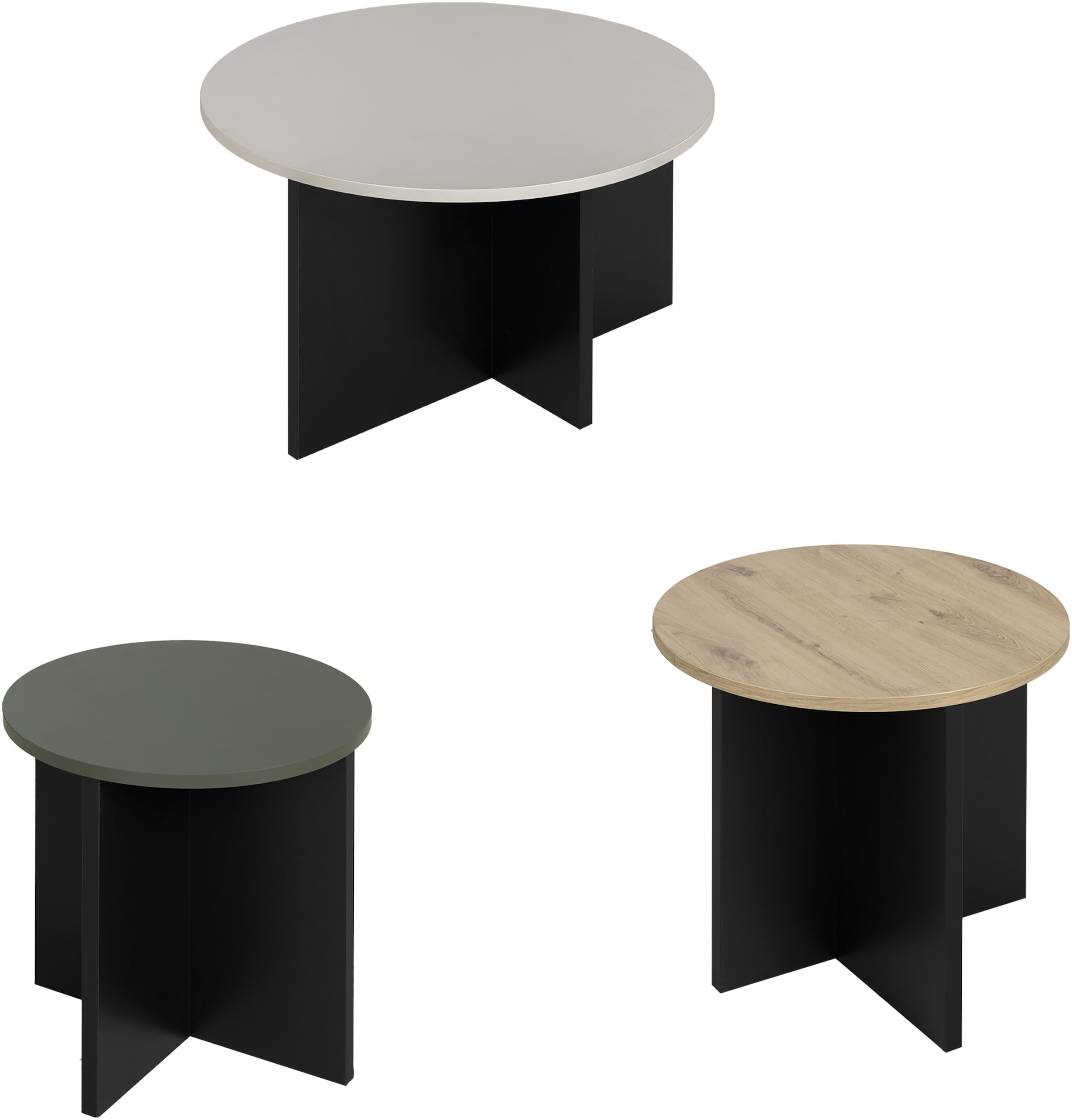 Gami Couchtisch »CRAFT«, Set aus 3 Couchtischen