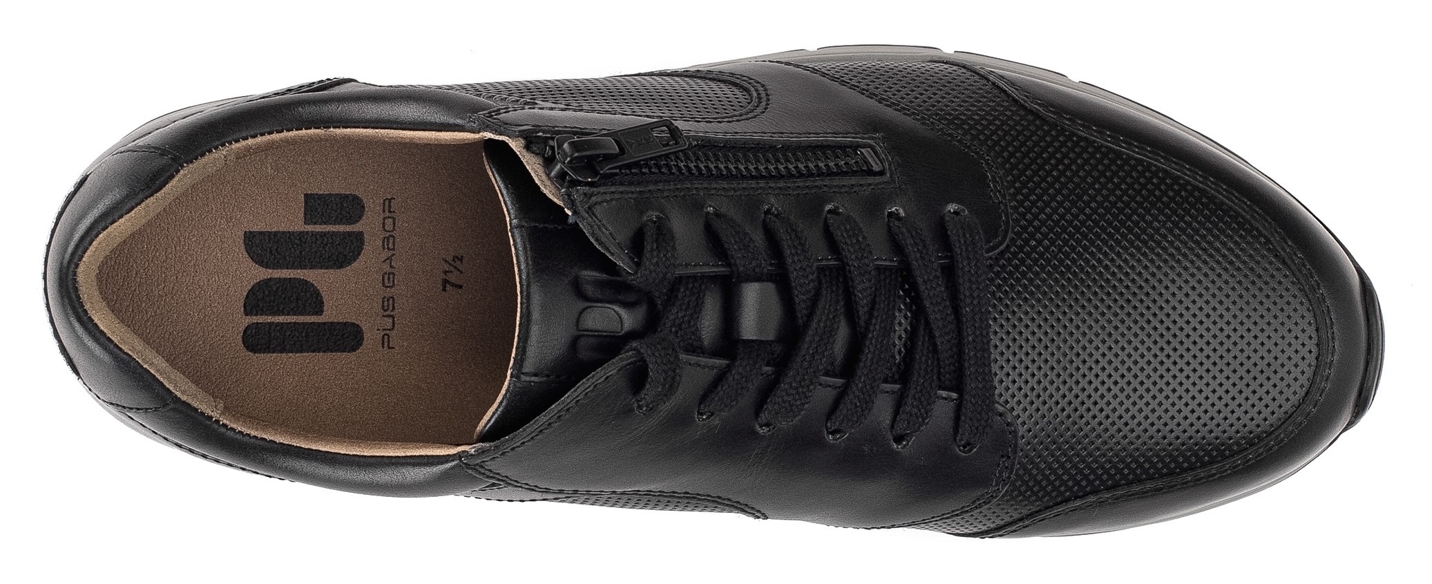 Pius Gabor Sneaker  , Freizeitschuh, Schnürer, Halbschuh mit Logoprägung, Weite G (=weit)