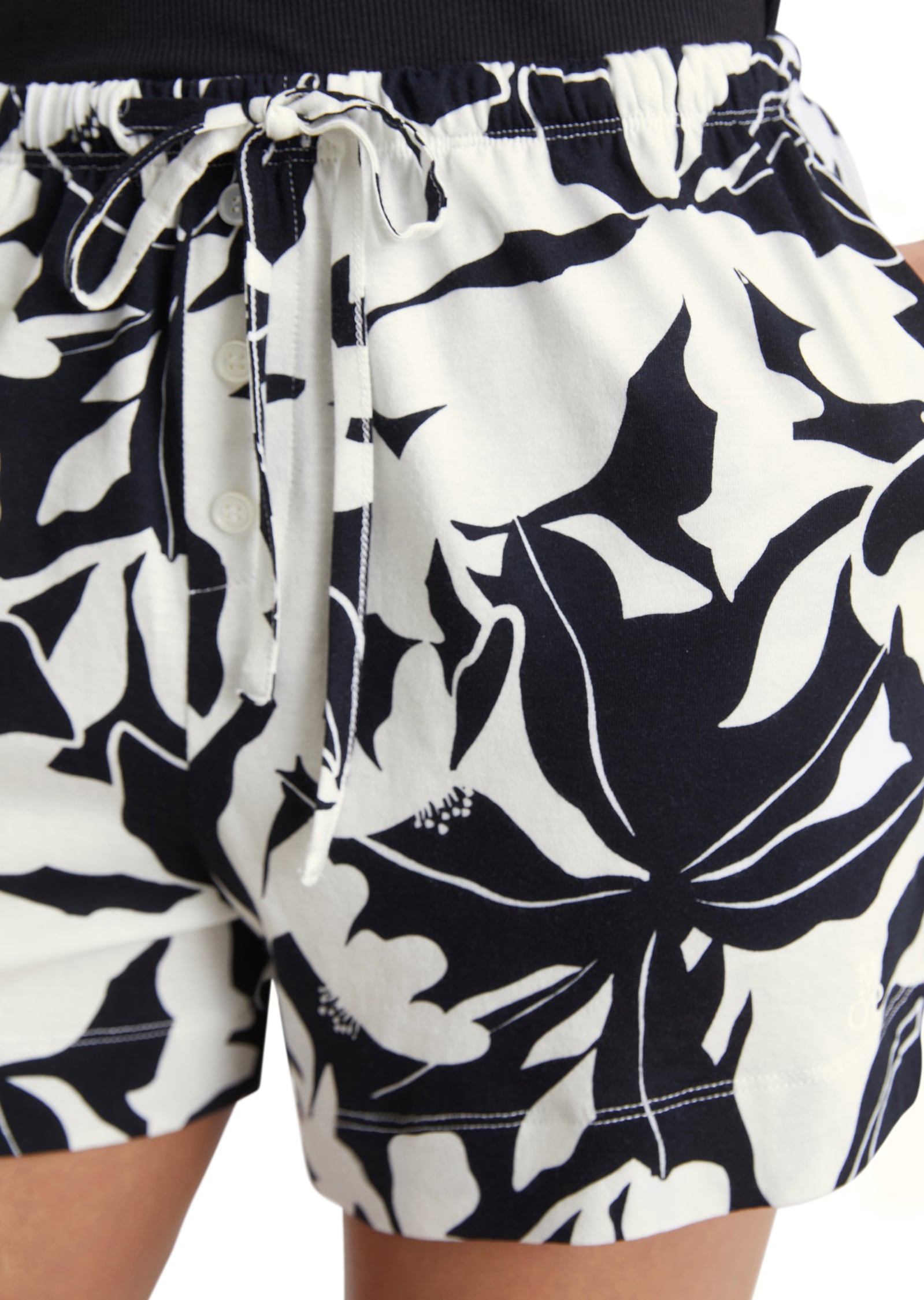 Marc O'Polo Shorts »Mix & Match Cotton Modal Jersey«, mit Allover-Print, im lockeren Regular Fit