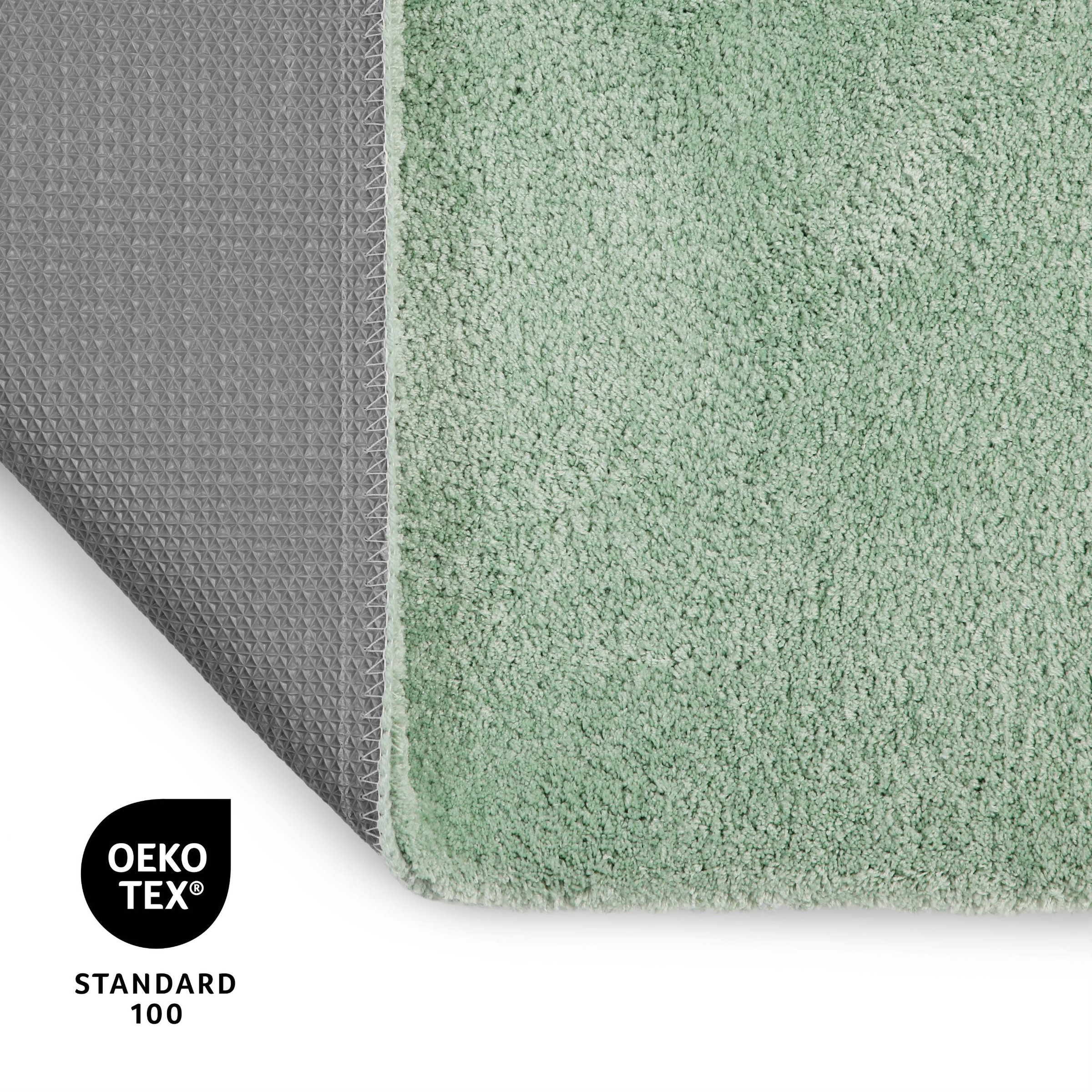 OTTO home Badematte »Neele« Höhe 20 mm rutschhemmend beschichtet schnell trocknend Badteppich, getuftet, modern, Uni, antirutsch, flauschig, Hochflor