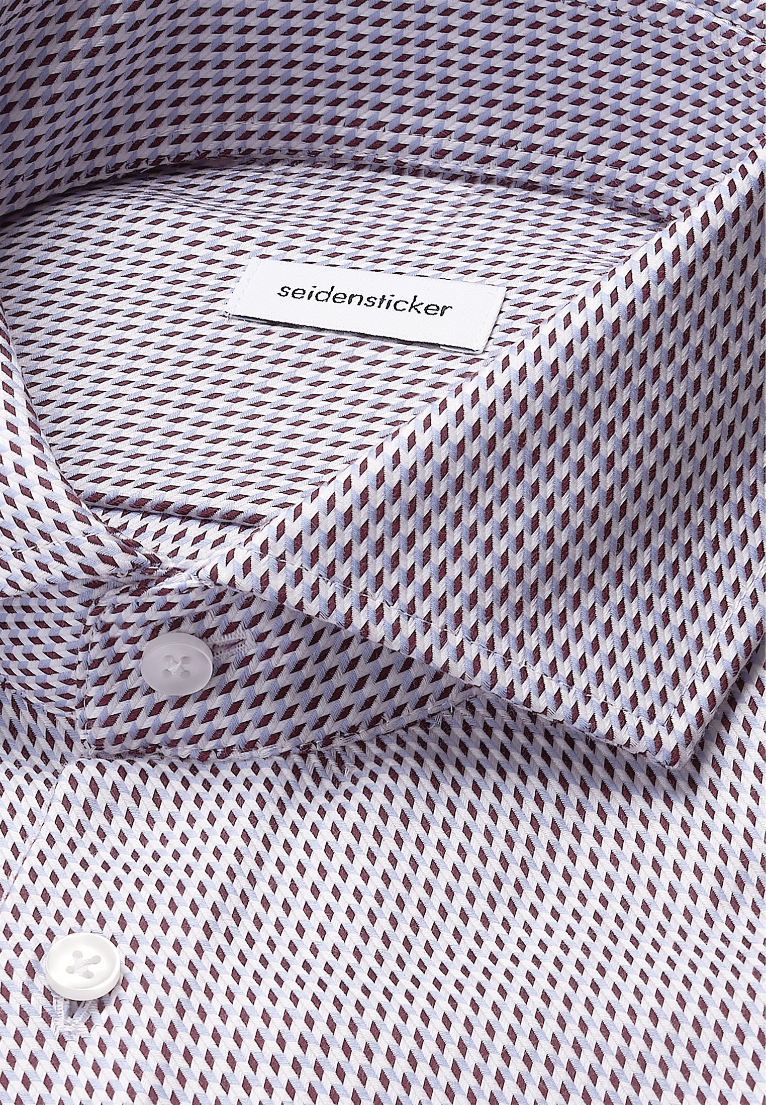 seidensticker Businesshemd »Schwarze Rose« Slim 1/1 Kentkragen Pepita