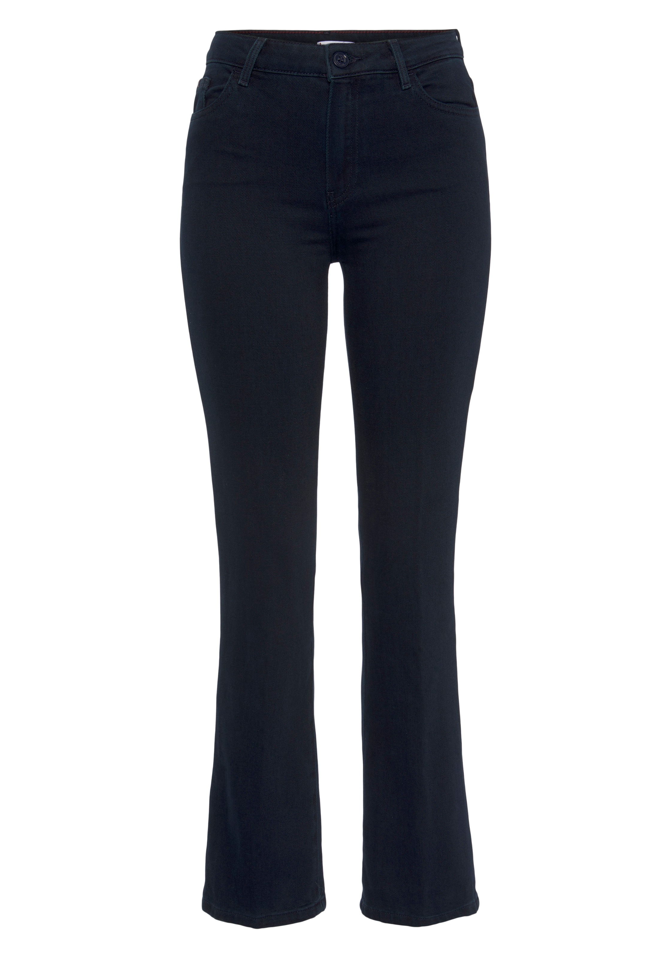 Tommy Hilfiger Bootcut-Jeans »BOOTCUT RW BEA«, mit Leder-Badge