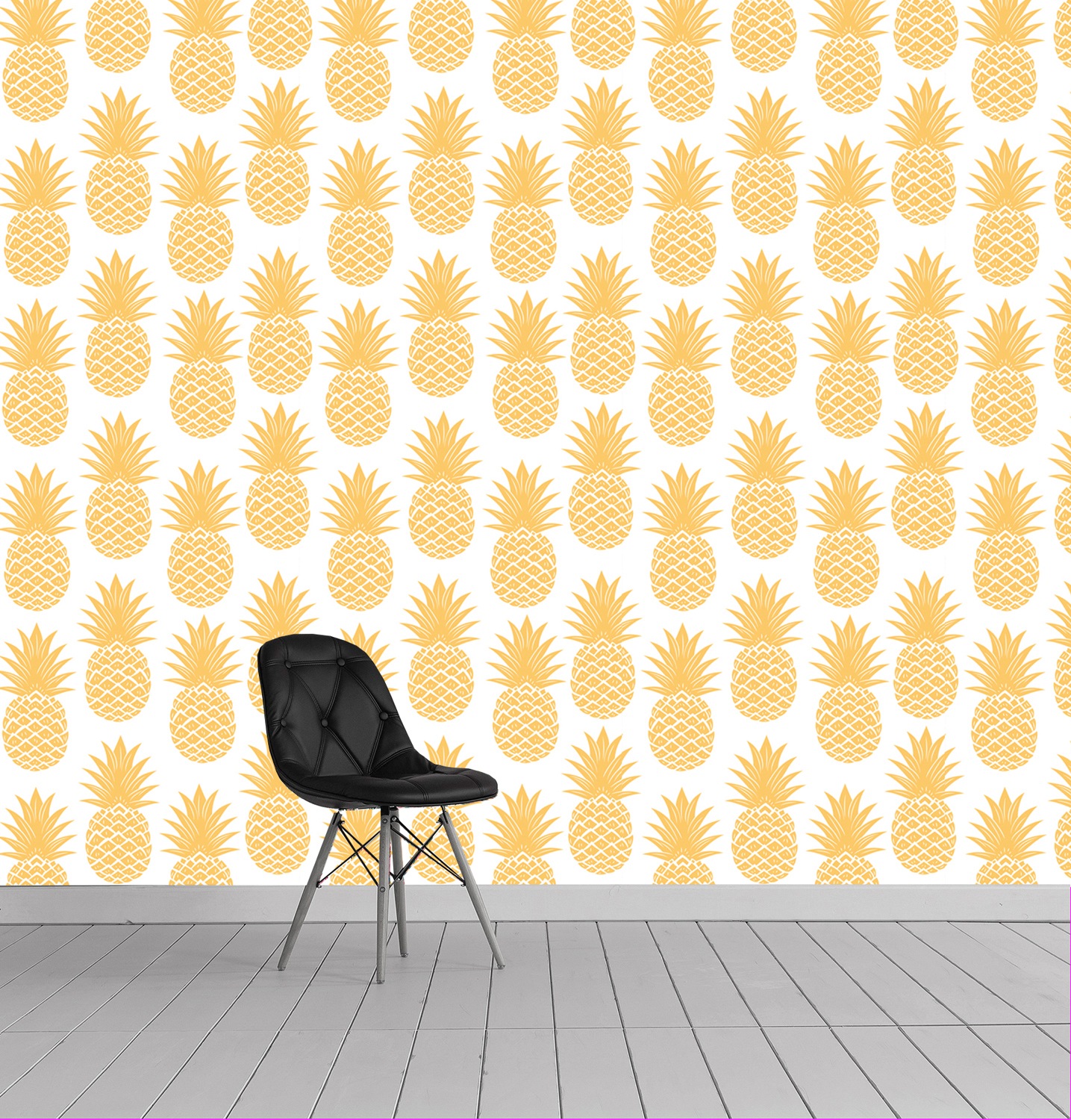 queence Vinyltapete »Elodie« bedruckt | tropisch glatt 90x250cm, selbstklebend, kinderleichte Anbringung, , Sticker
