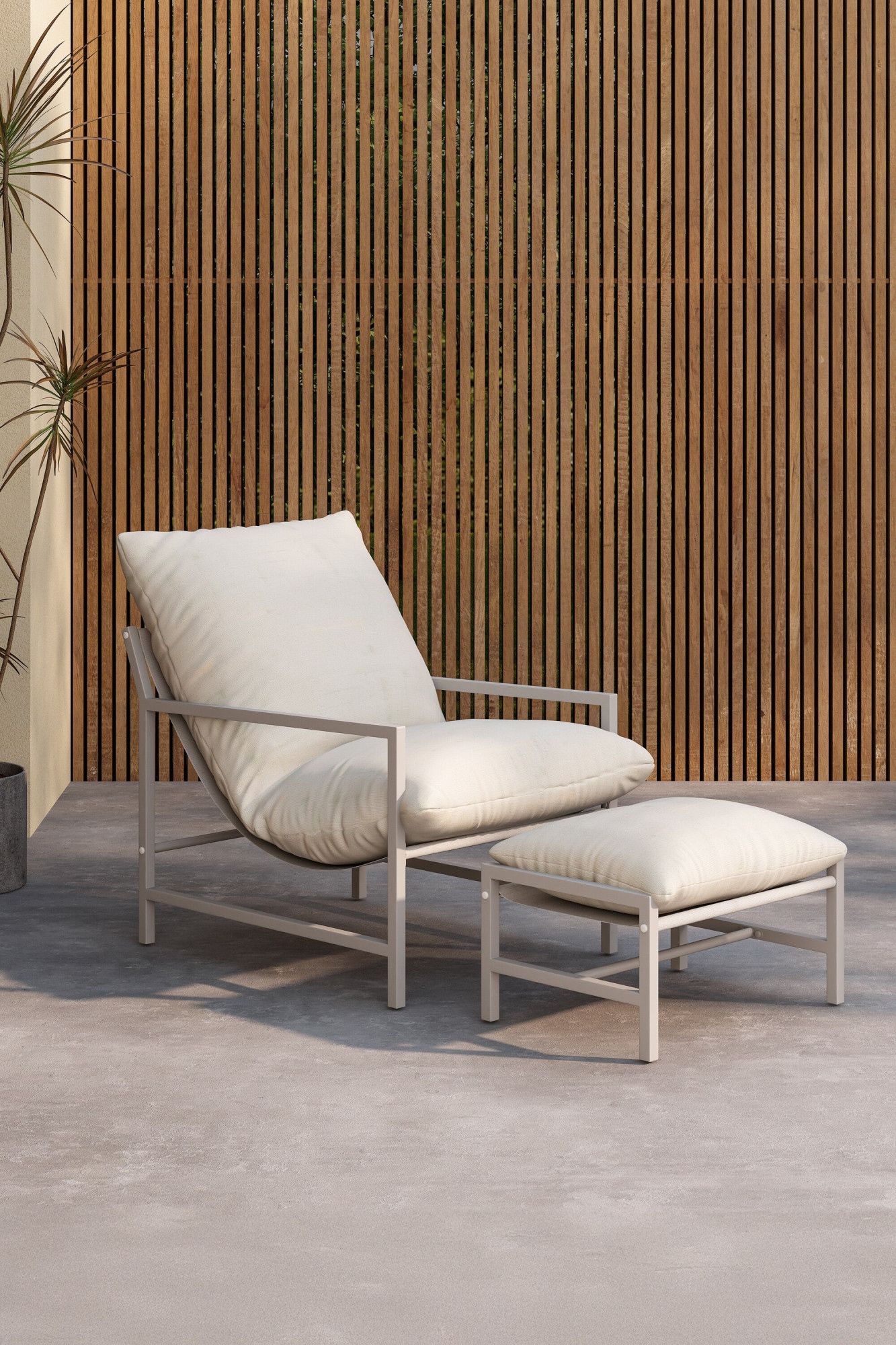 Venture Home Gartenlounge-Sessel »Corso, gepolstertes Loungemöbel für entspannte Outdoor-Momente« 2 Stk. tlg. Outdoorstuhl, Terassenstuhl, komfortabel, Stoffbezug, outdoor-geeignet
