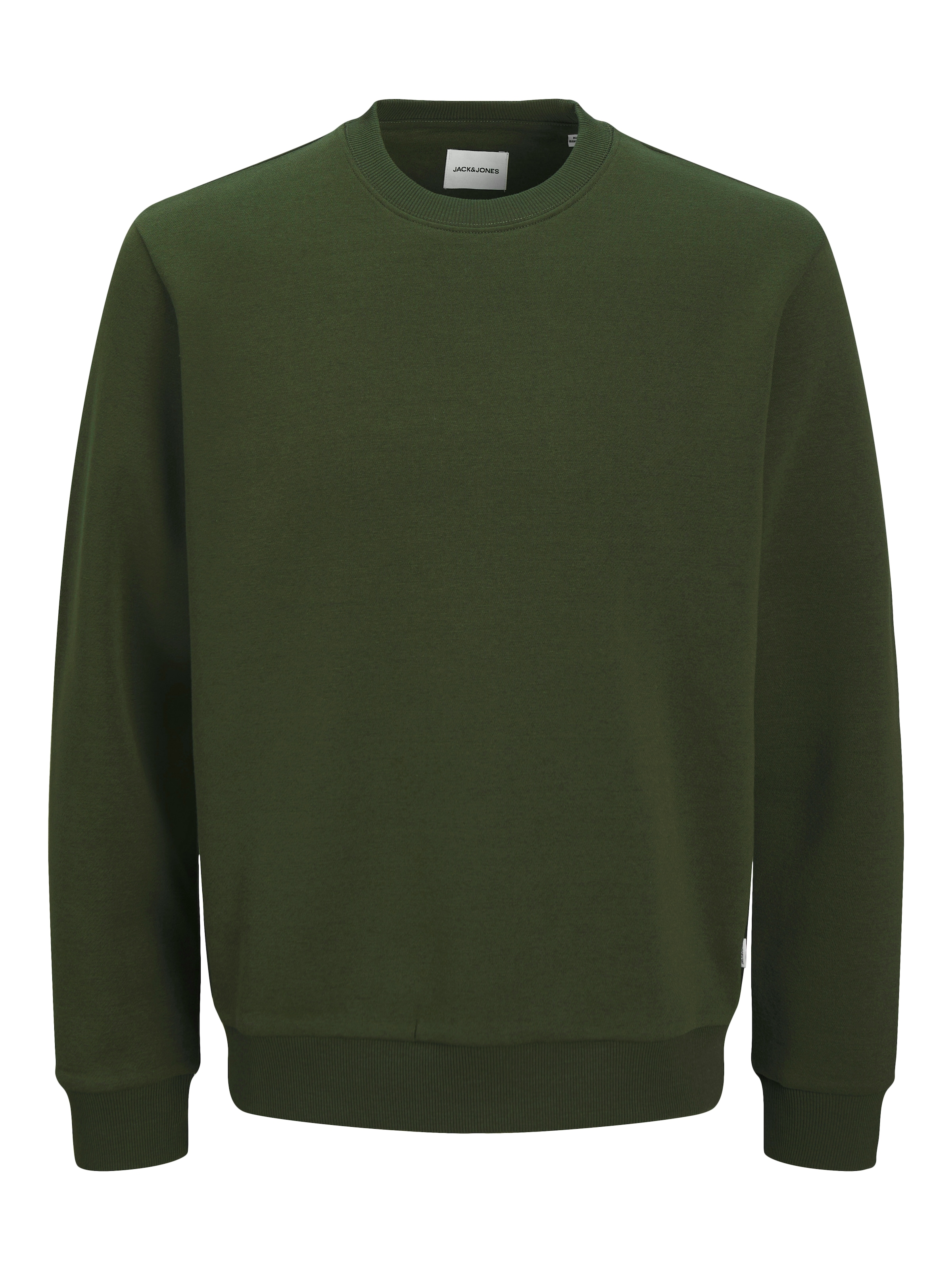 Jack & Jones Sweatshirt »JJEBRADLEY mit Rippbündchen für Alltag und Freizeit«, relaxed fit, atmungsaktiv, Rundhals, ohne Kapuze