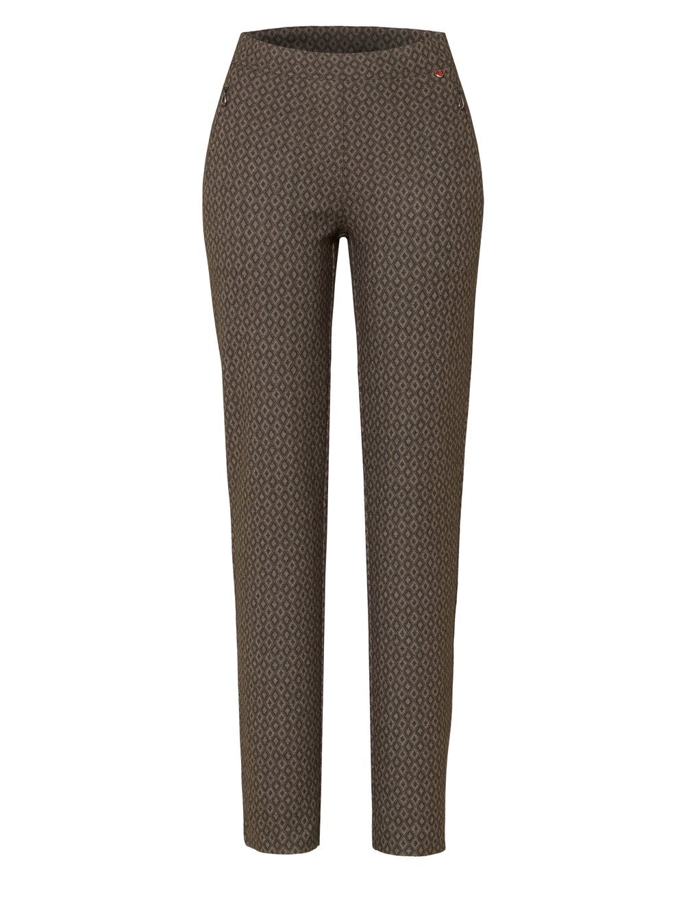 Relaxed Stretch-Hose »Alice Zip«  mit Rautenmuster
