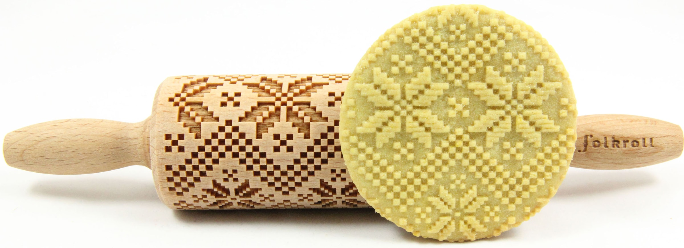 folkroll Teigroller »3D-Motiv-Teigrolle« Skandinavien