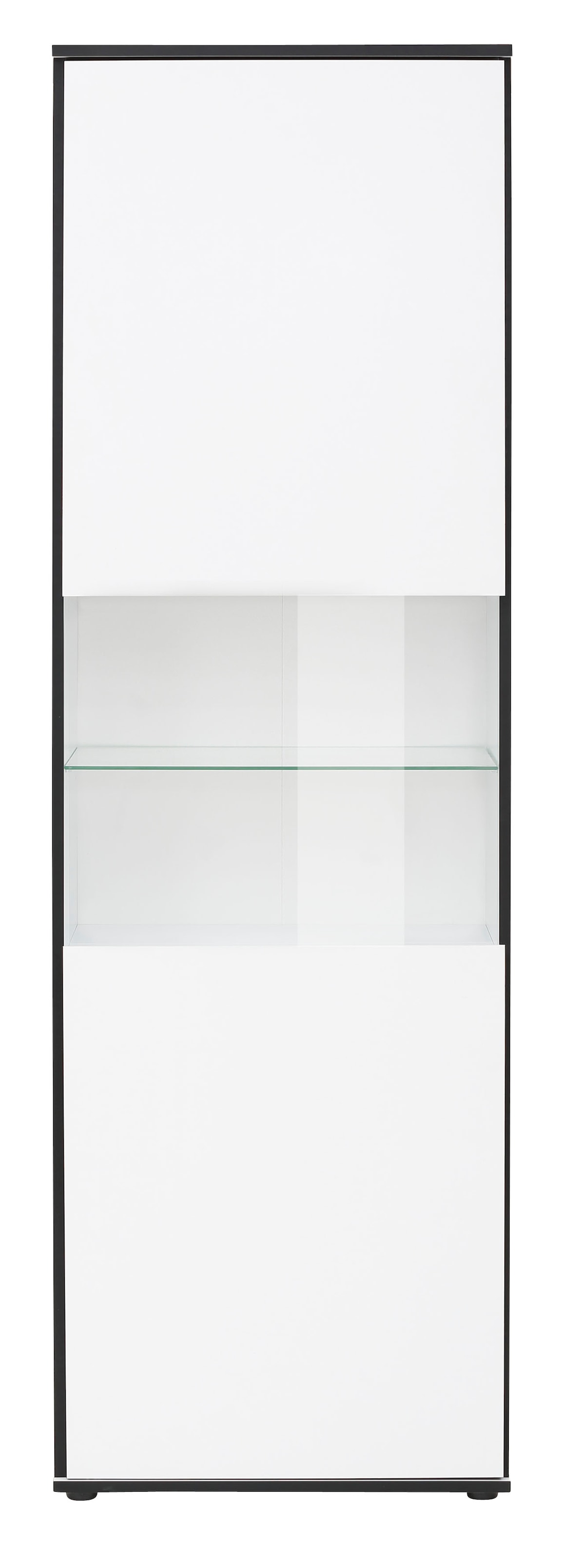 HELA Vitrine »Ariana«, mit angeschrägten Griffmulden, Höhe 195 cm