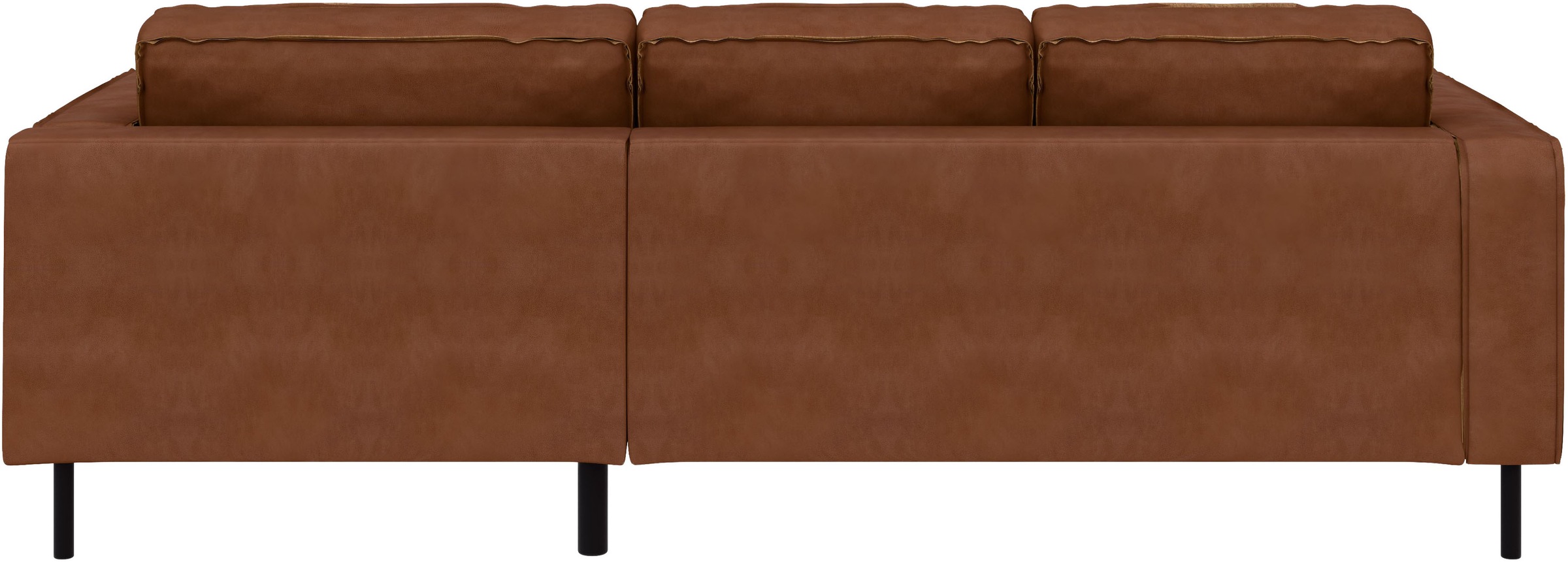 Places of Style Ecksofa »Watkins, wahlweise mit Schlaffunktion/Bettkasten, moderne offene Naht«, Recamiere beidseitig montierbar, L-Form, Breite 232 cm