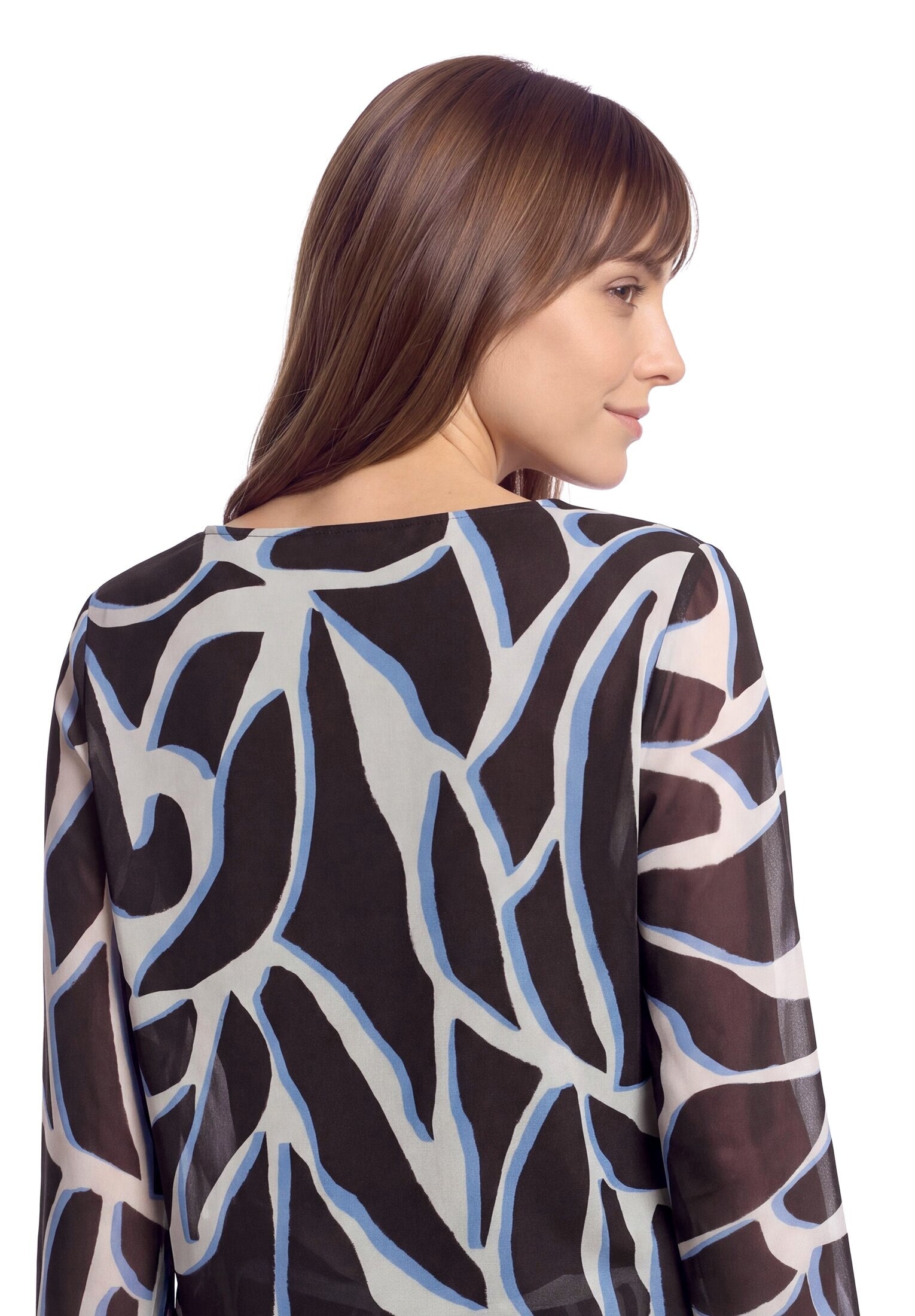 Betty&Co Rundhalsshirt »Mesh-Shirt mit Gummizug«