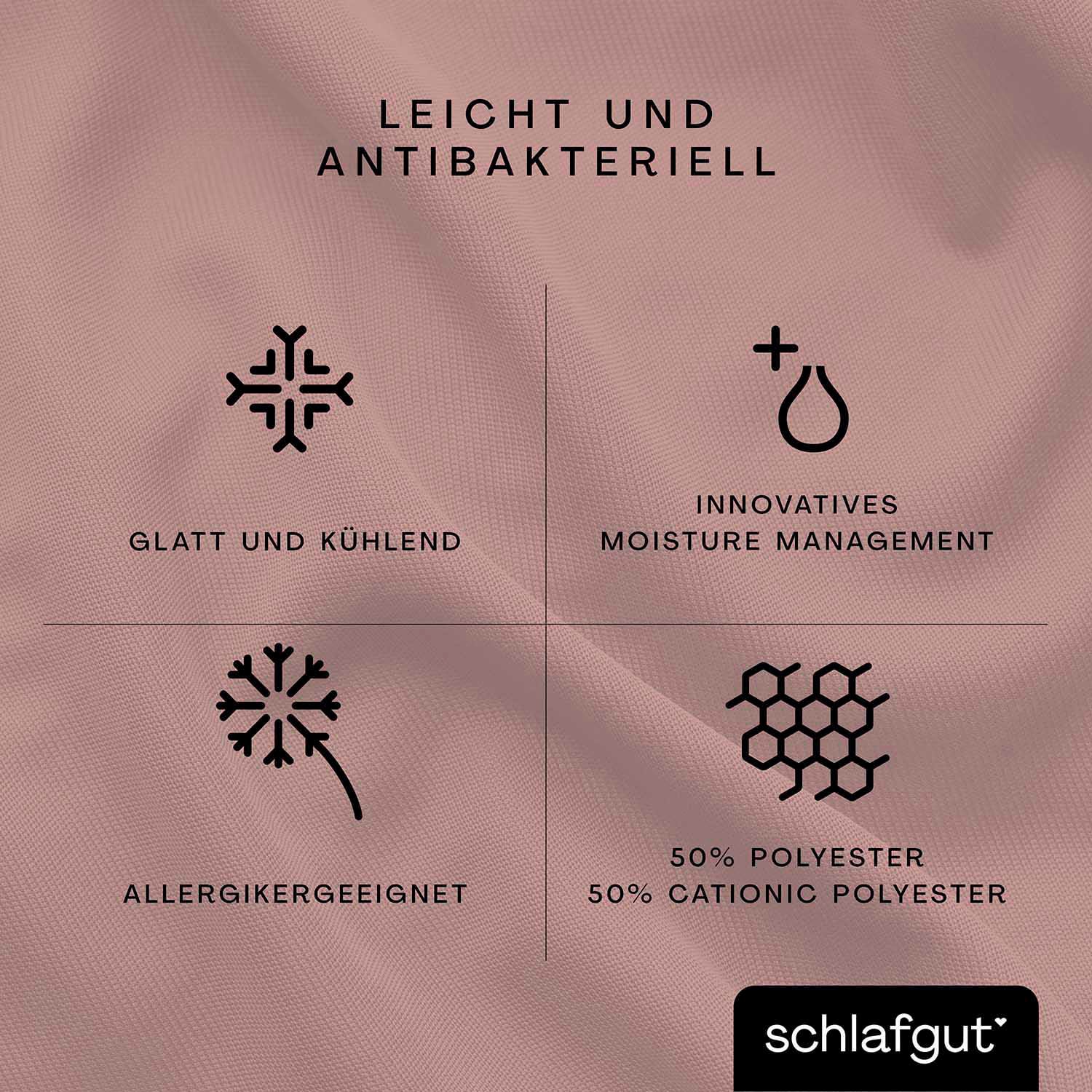 Schlafgut Spannbettlaken »Cool Contact«, 100% gekämmte Mikrofaser