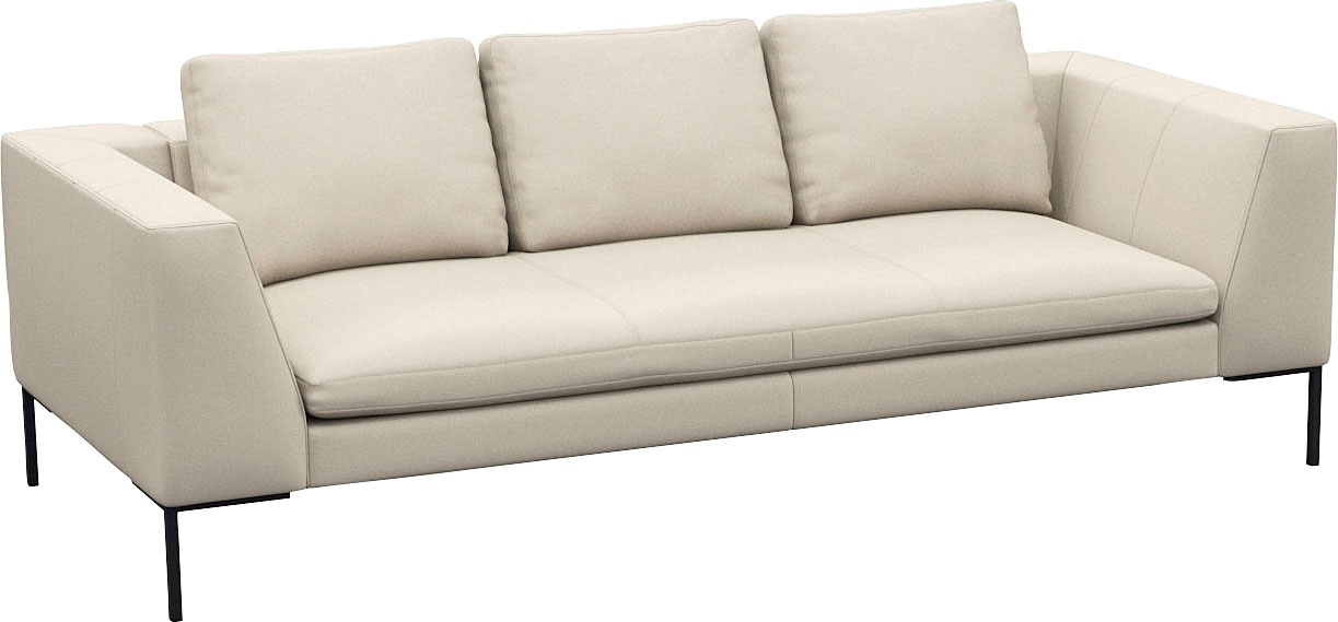 FLEXLUX 3-Sitzer »Loano, superbequemer Sitzkomfort durch Kaltschaum im Sitz«, modernes Sofa, frei im Raum stellbar, lose Kissen
