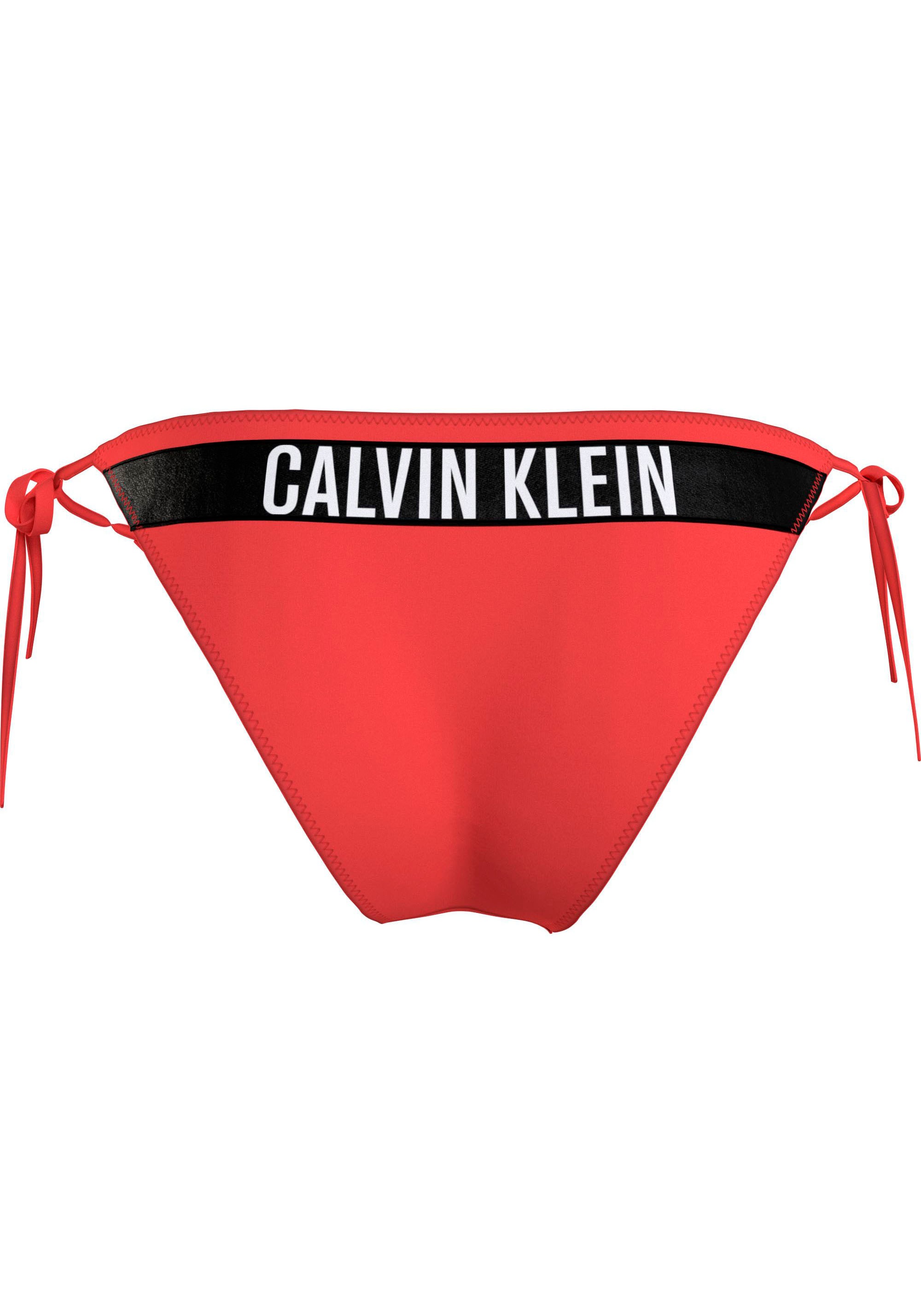 Calvin Klein Swimwear Bikini-Hose »STRING SIDE TIE«, mit Markenlabel