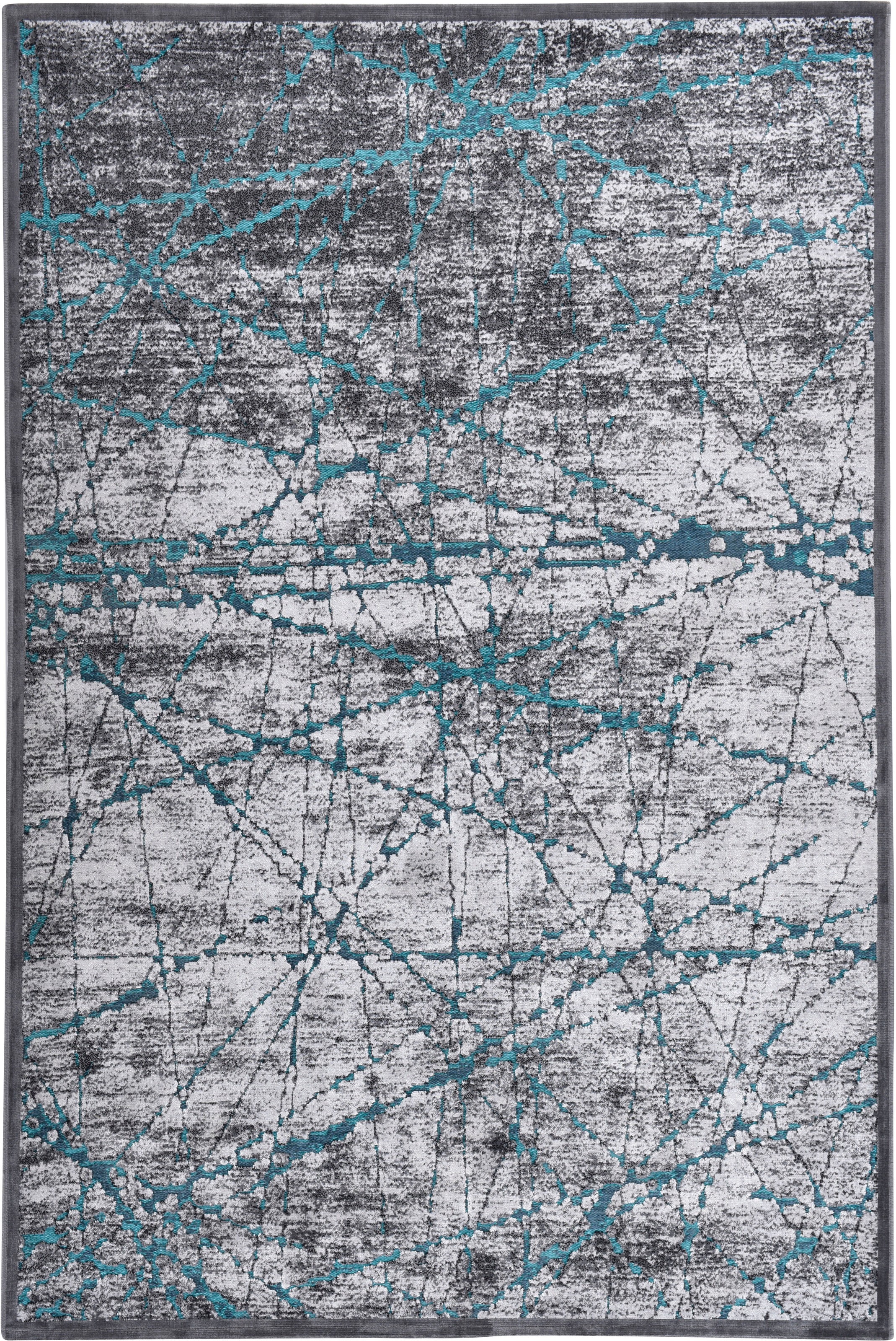 Gino Falcone Teppich »Orelia 103« rechteckig 7 mm Höhe Kurzflor, modernes Design, mit leichtem Glanz, Wohnzimmer