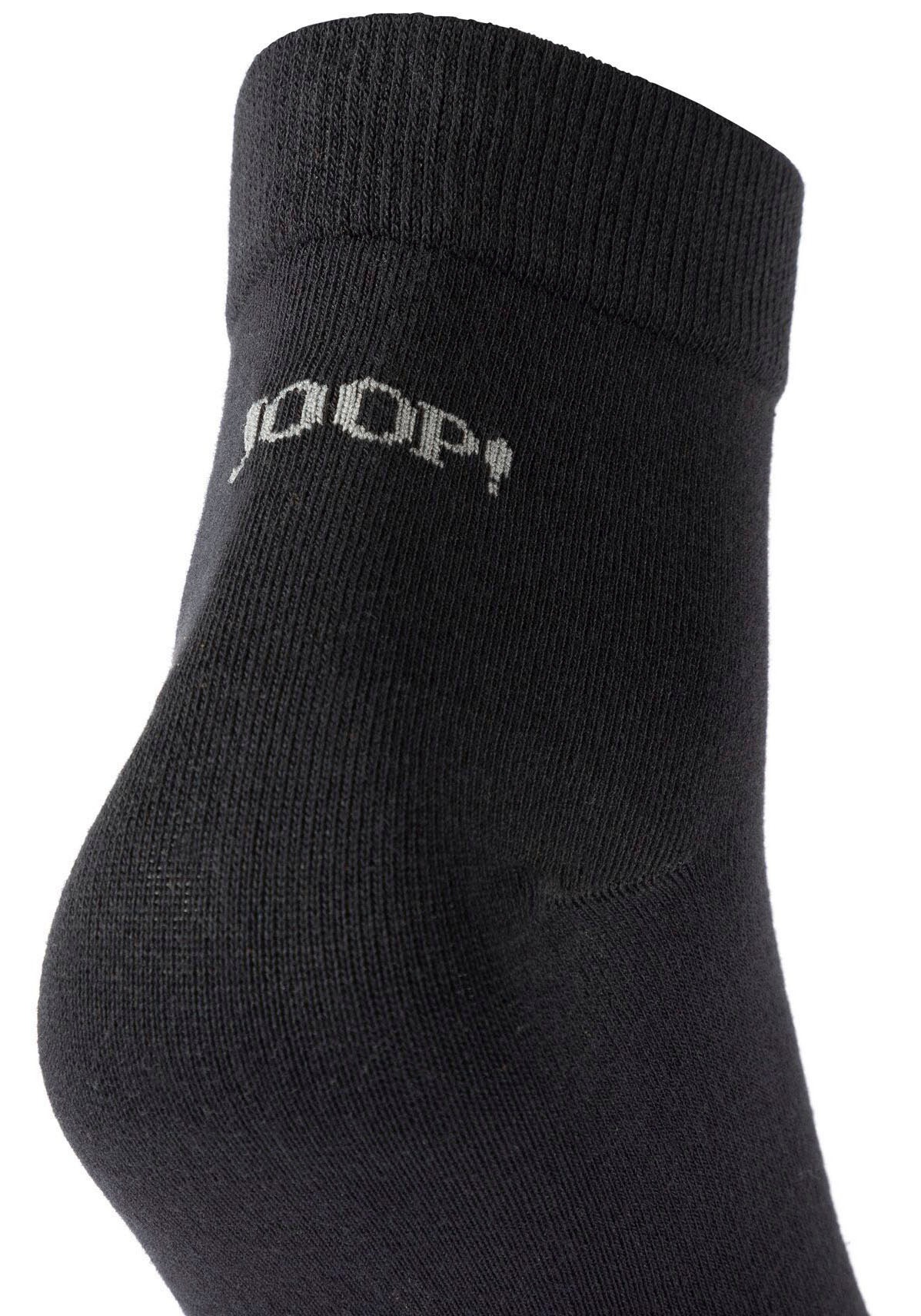JOOP! Kurzsocken »premium essentials«, (4 Paar), mit Logoschriftzug an der Ferse