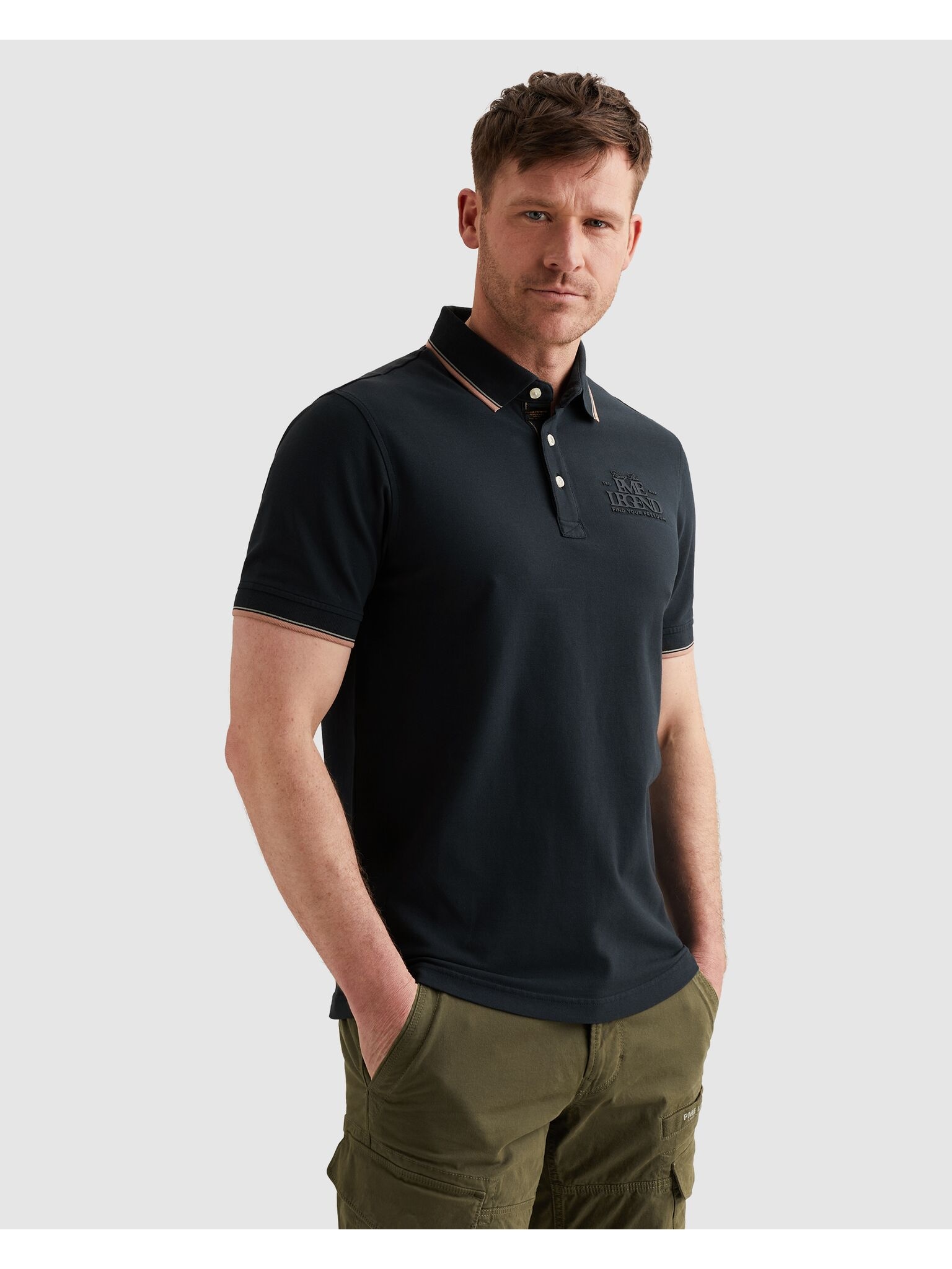 PME LEGEND Poloshirt »Short sleeve polo stretch pique« Regular fit, Kurzarm, casual Stil