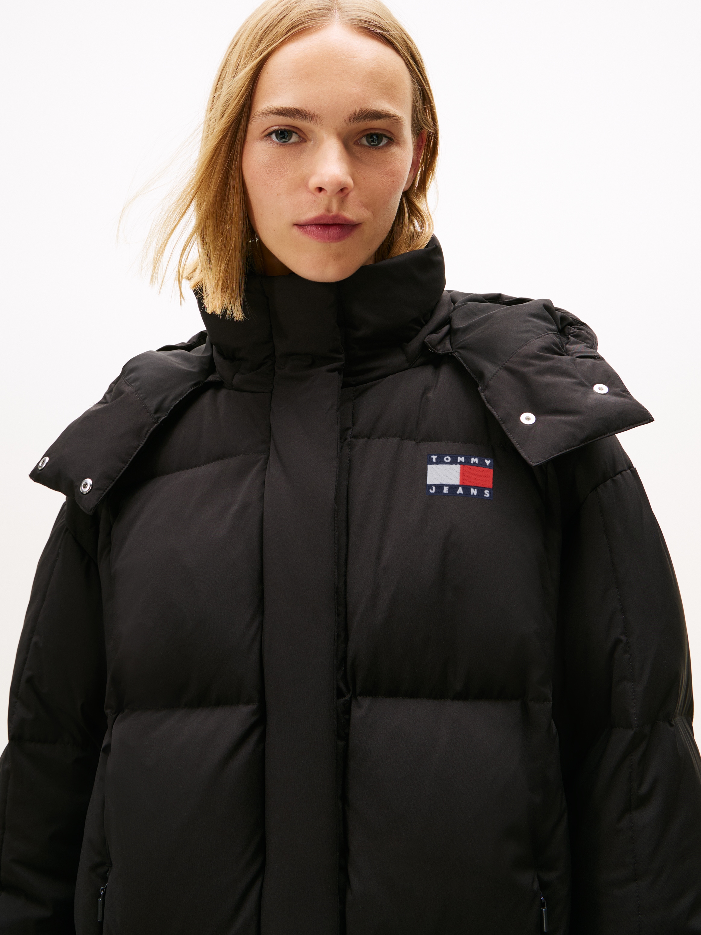 Tommy Jeans Steppmantel »TJW ALASKA GRID DWN MXI COAT EXT«