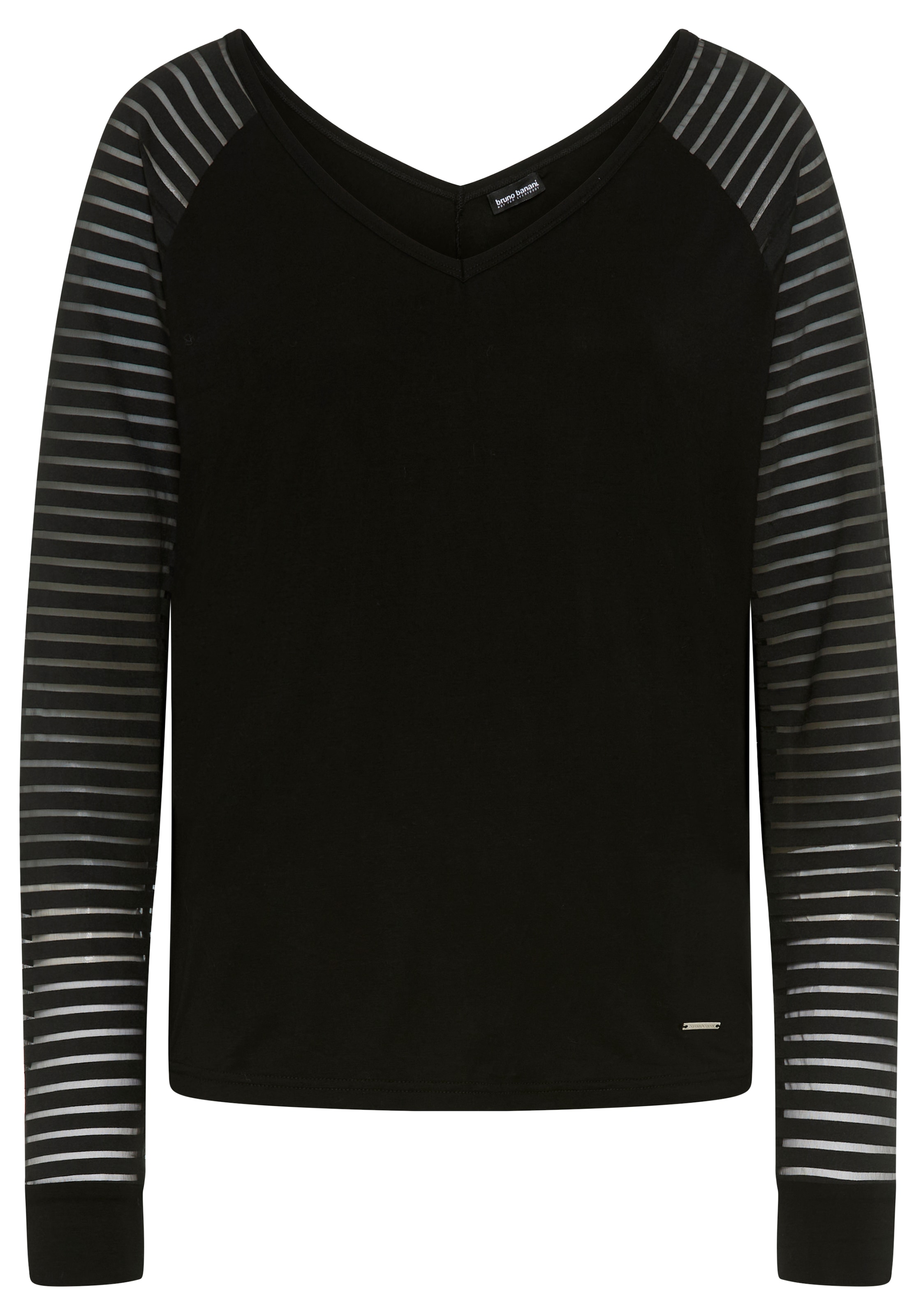 Bruno Banani V-Shirt, mit Mesh-Streifen im Ärmel - NEUE KOLLEKTION