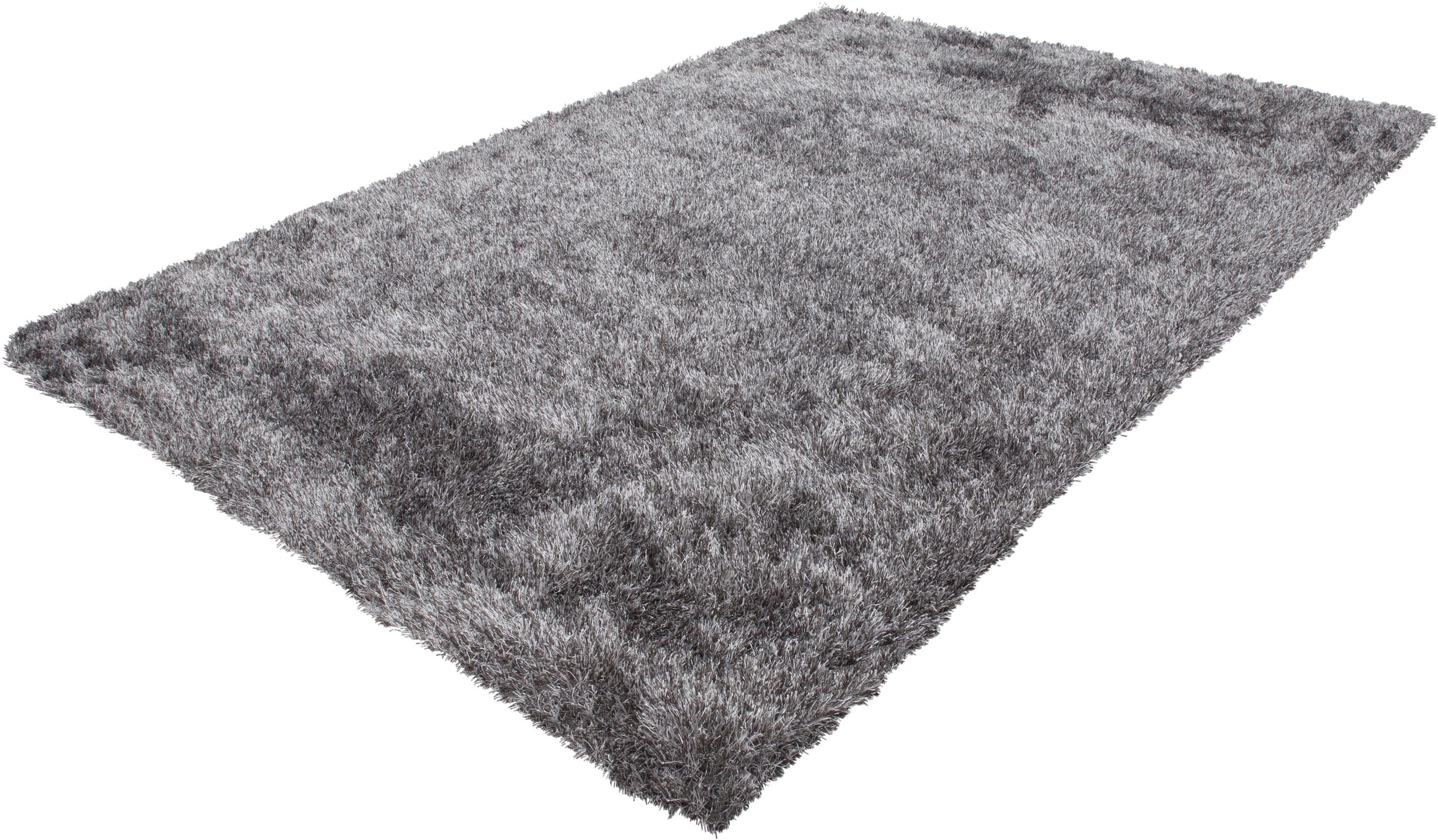 Bruno Banani Hochflor-Teppich »Alga« rechteckig 40 mm Höhe Uni, Shaggy, Langflor, besonders weich und kuschelig, Wohnzimmer