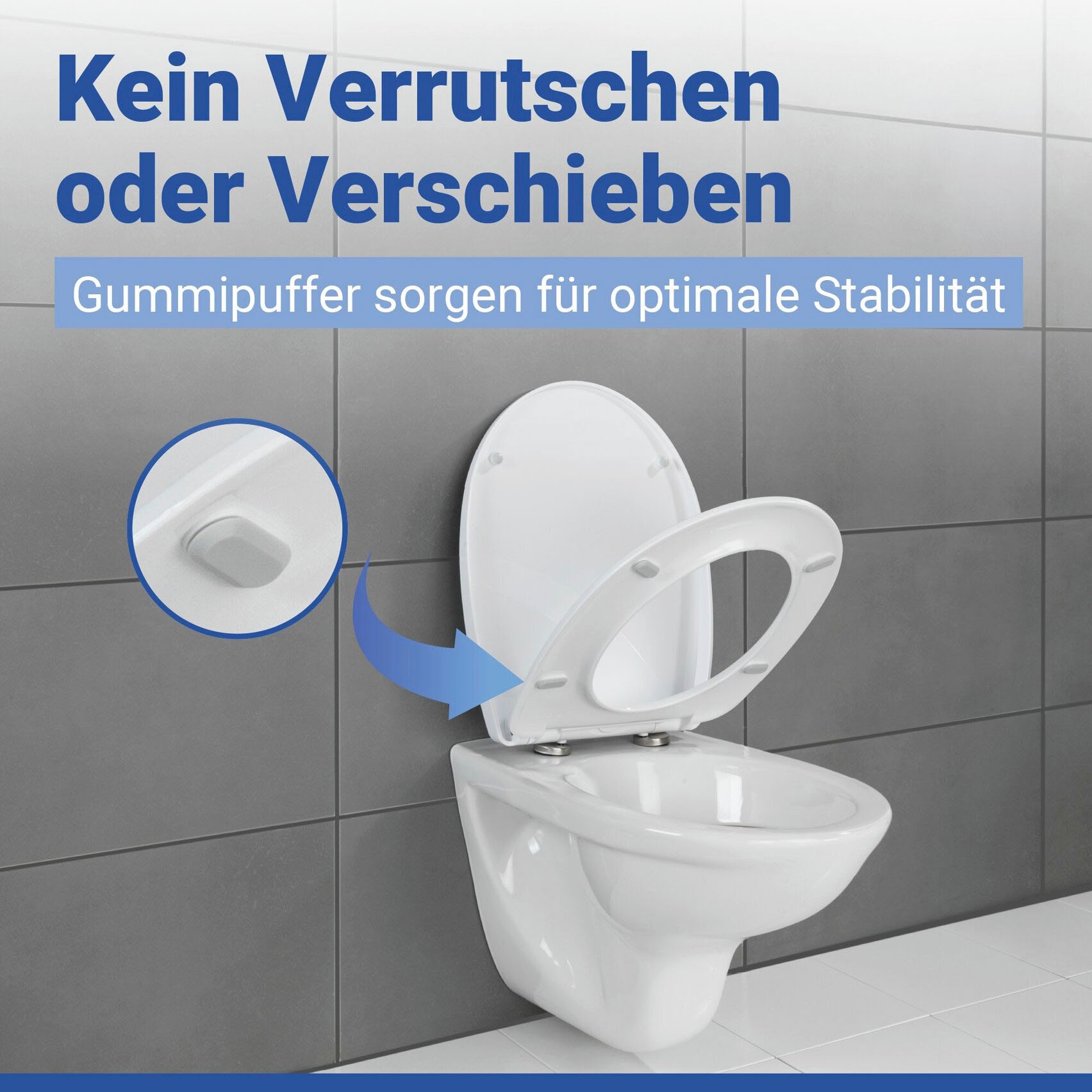 WENKO WC-Sitz »Tavola« Toilettensitz aus strapazierfähigem Duroplast mit Absenkautomatik
